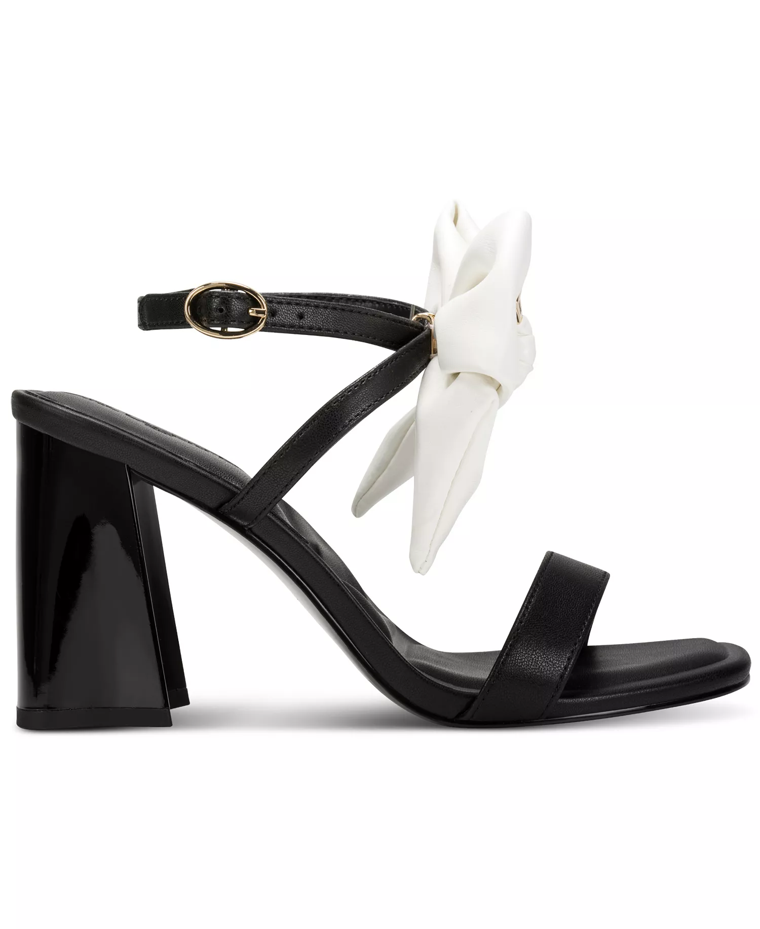 Women's Sashira Square Toe Sandals - Black/Bright White - 6