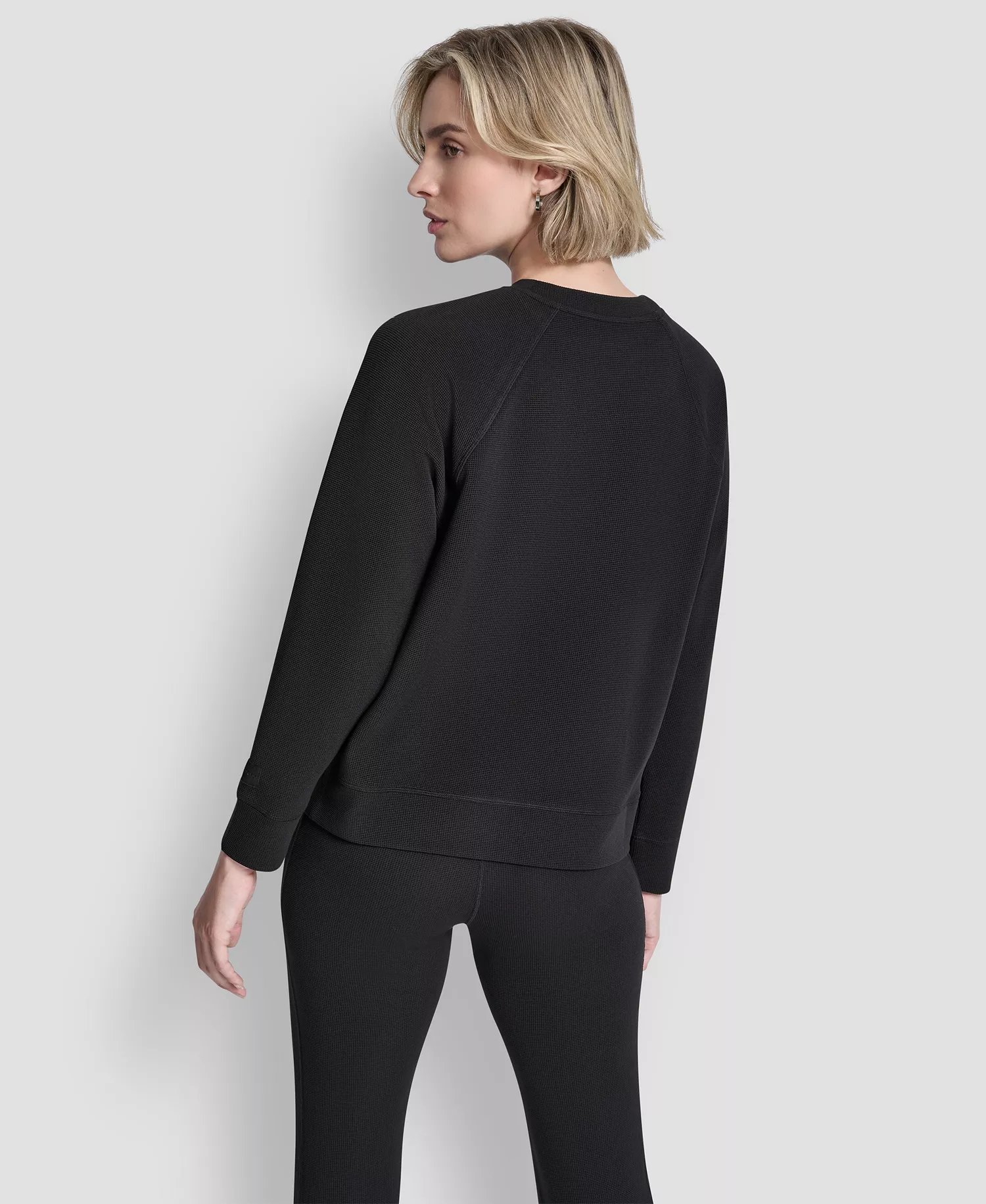 Women's Transcend Thermal Pull-On Sweatshirt - Black - L