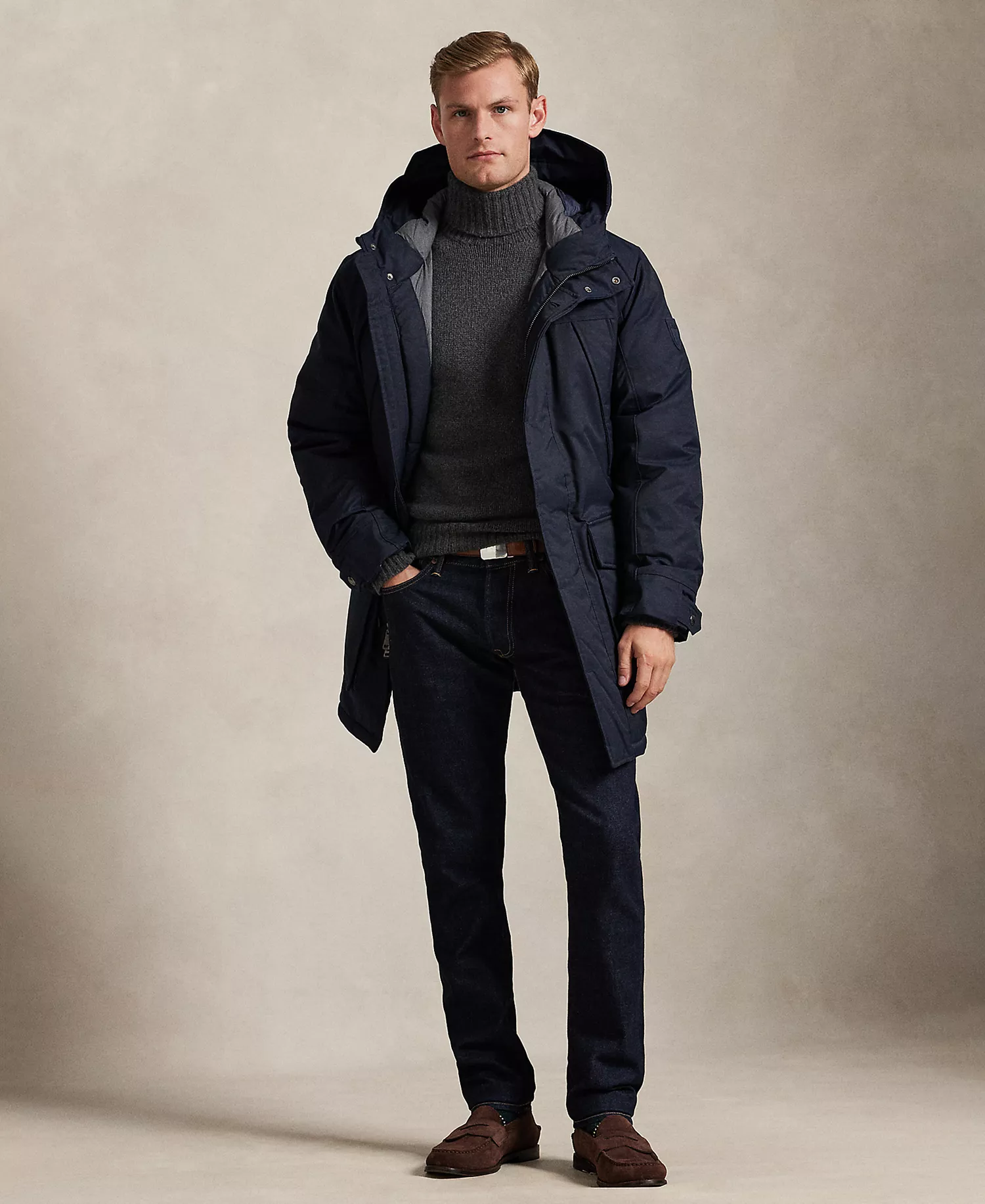 Men's Lennox Parka Jacket - Collection Navy - L