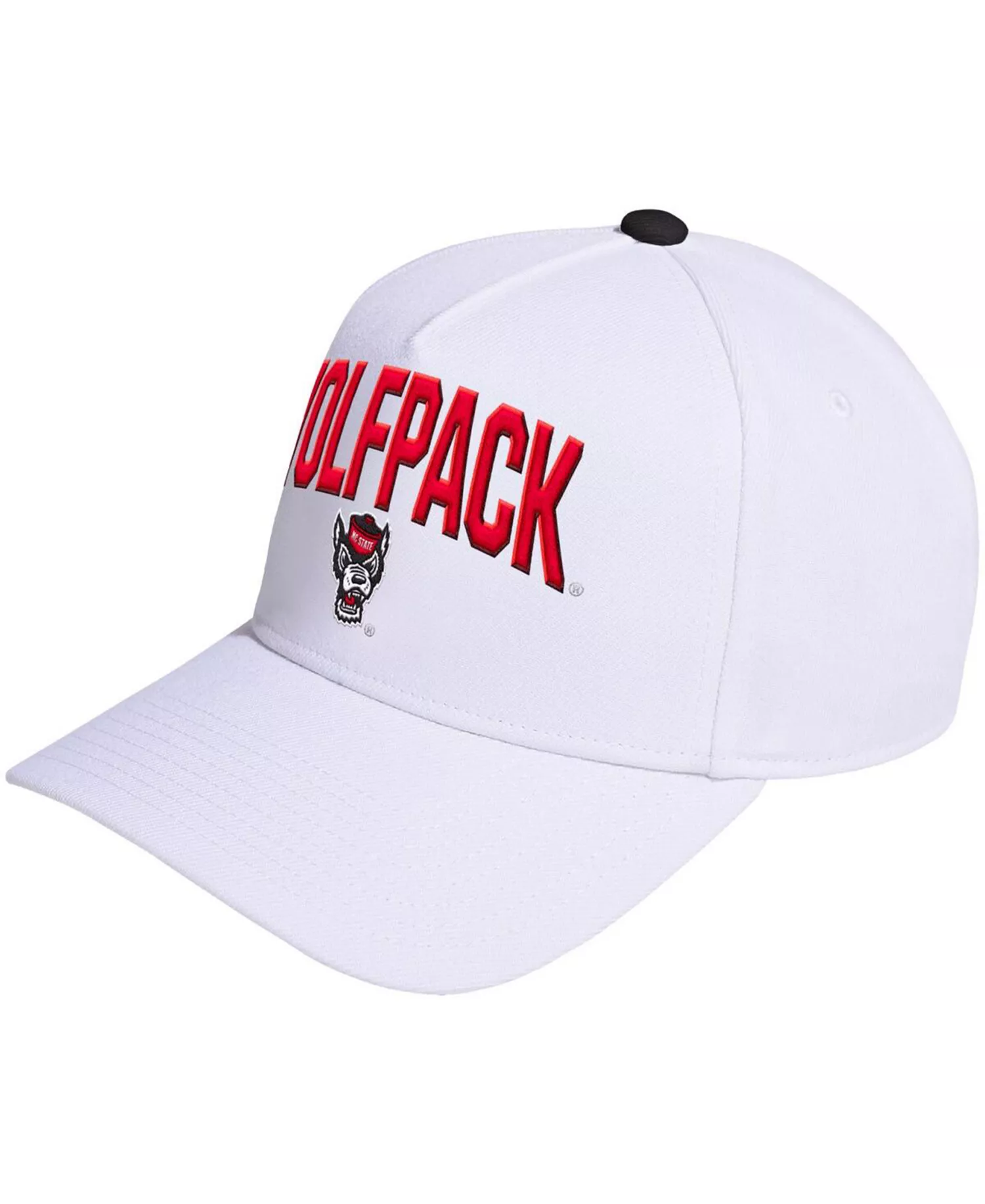 Men's and Women's White NC State Wolfpack Locker Room A-Frame Adjustable Hat - White - ONE SIZE