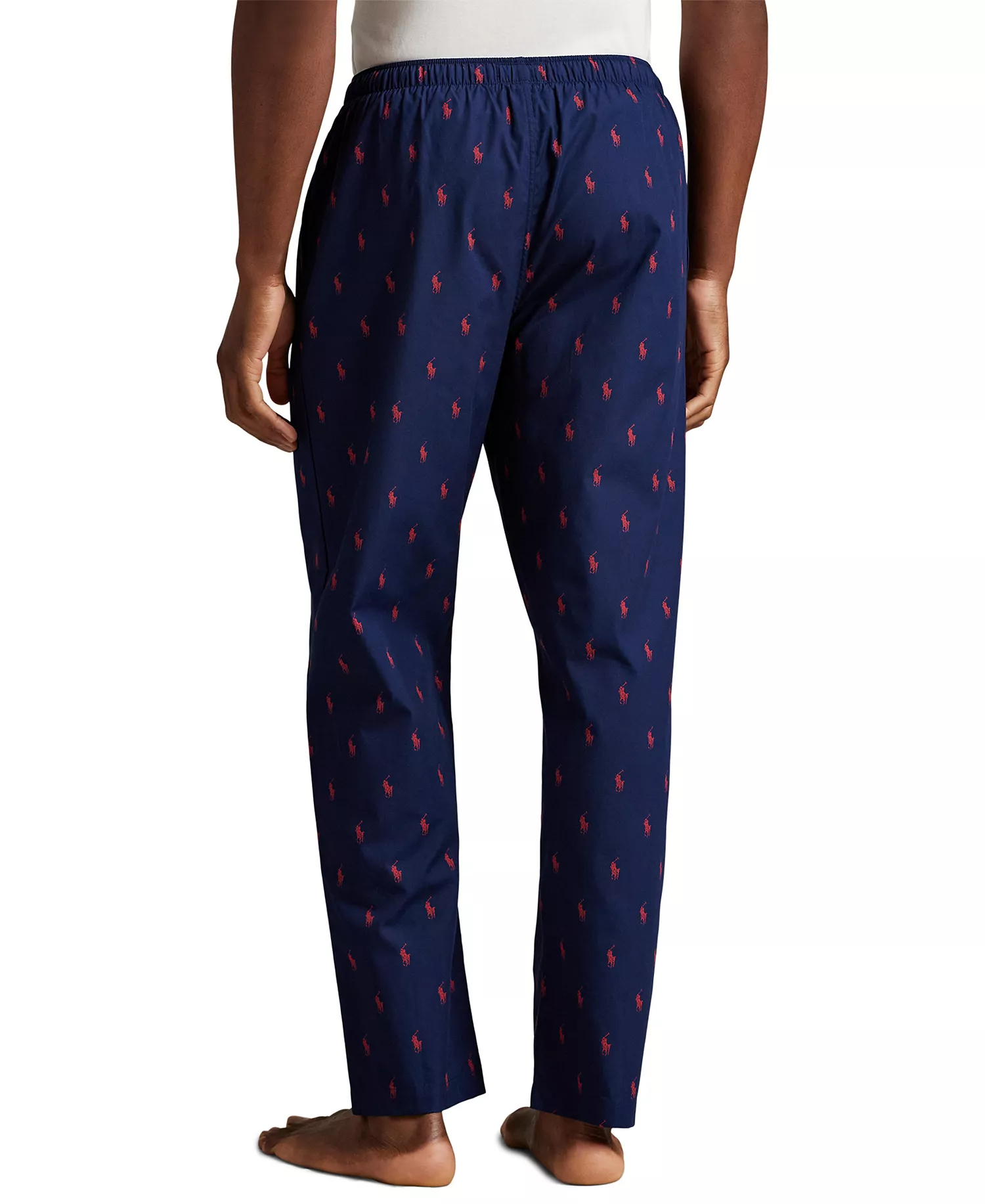 Men's Slim Fit Pajama Pants - Cruise Navy /Red - L