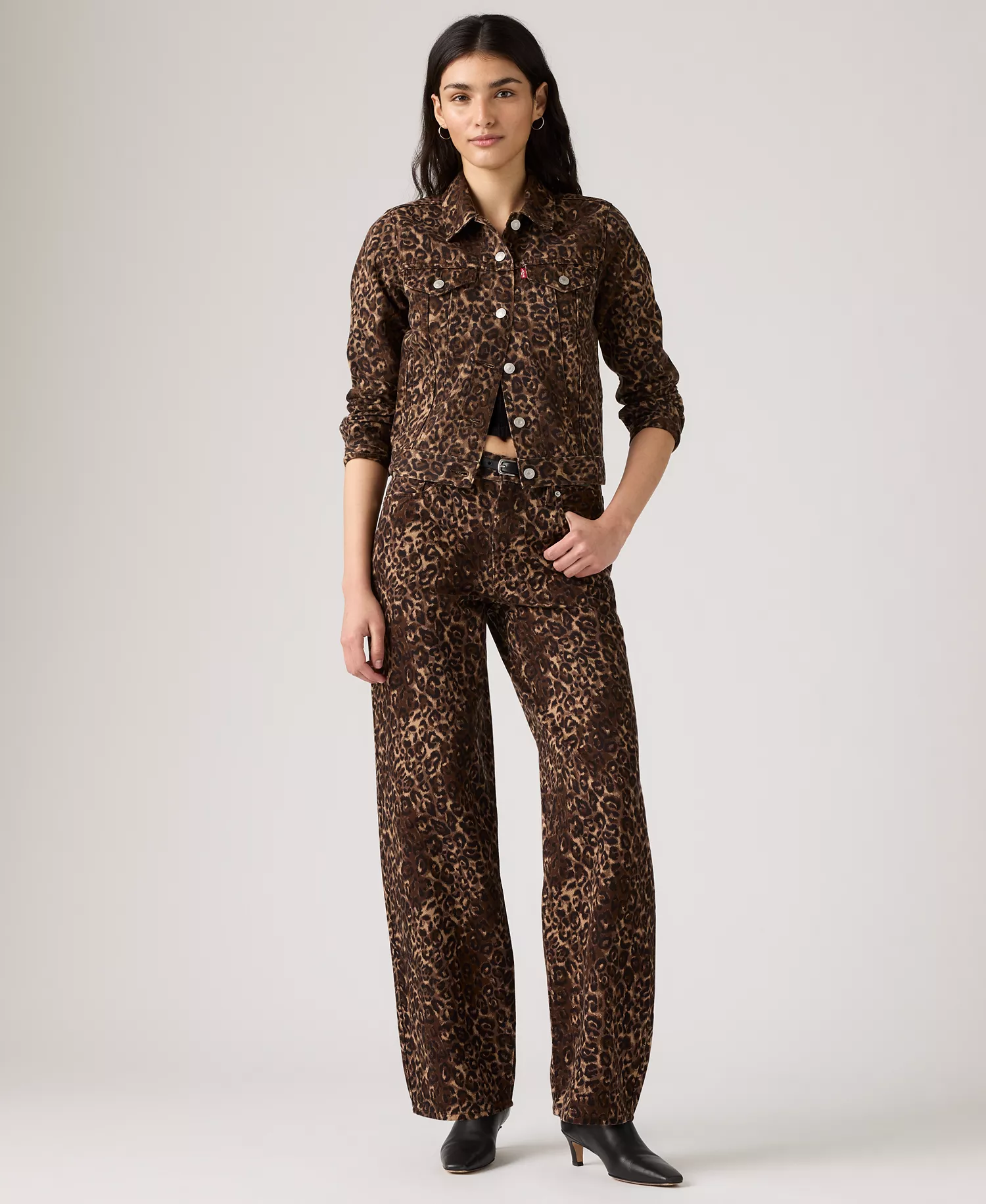 Premium Women's Baggy Dad Mid Rise Jeans - Cat Eyes - 28