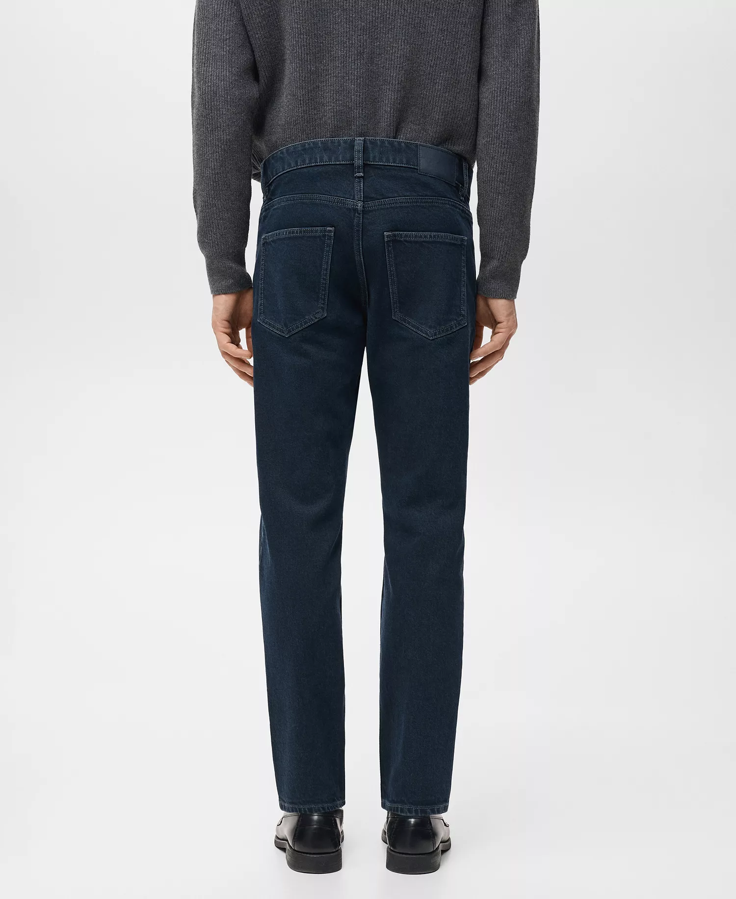 Men's Ben Cropped Tapered-Fit Jeans - Deep Dark Blue - 30 (EU 38)