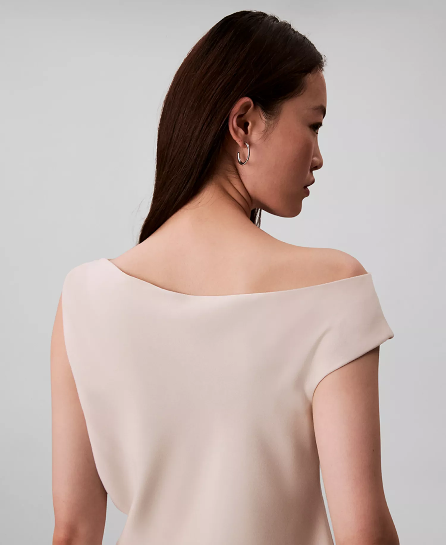 Women's One-Shoulder Top - Chalk - 14