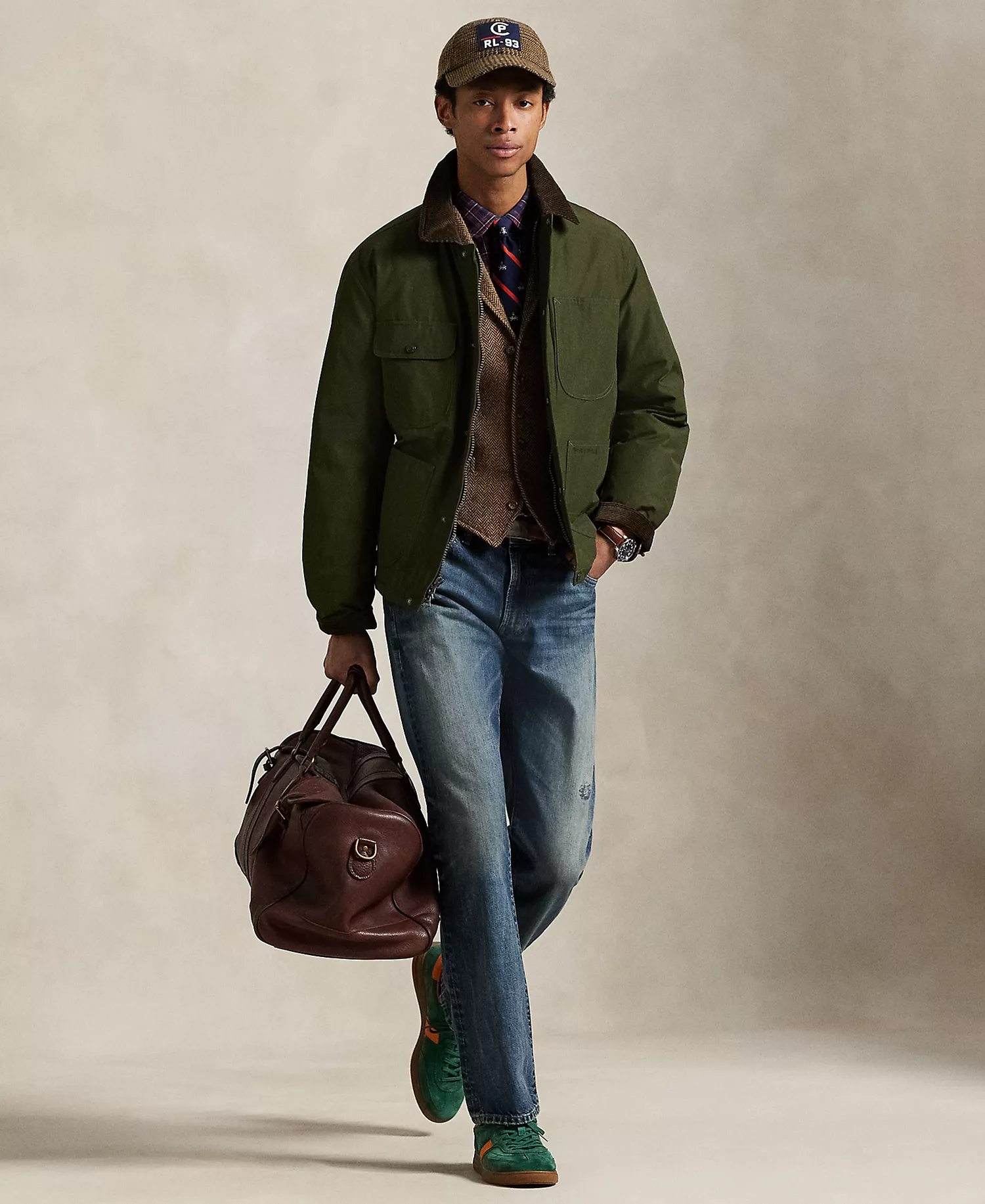 Men's The Elsdon Down Utility Jacket - Dark Loden - 2XL