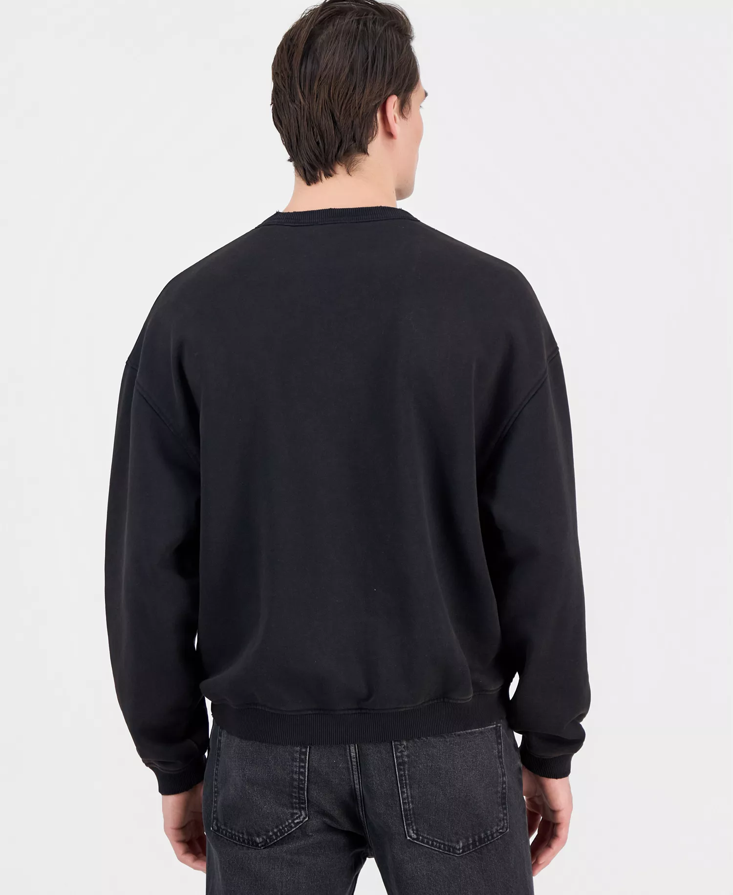 Men's Nenzyew Cotton Logo Crewneck Sweatshirt - Medium Gray - 2XL