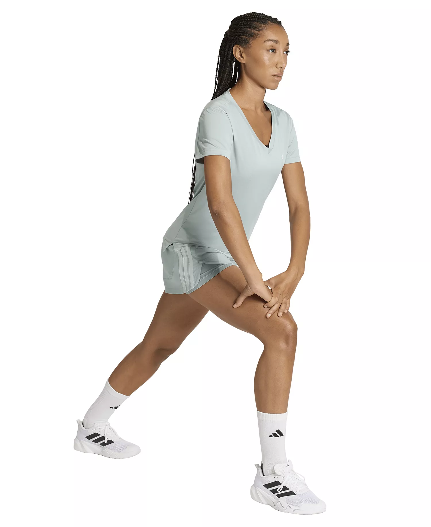 Women's Workout Essentials V-Neck T-Shirt - Black - L