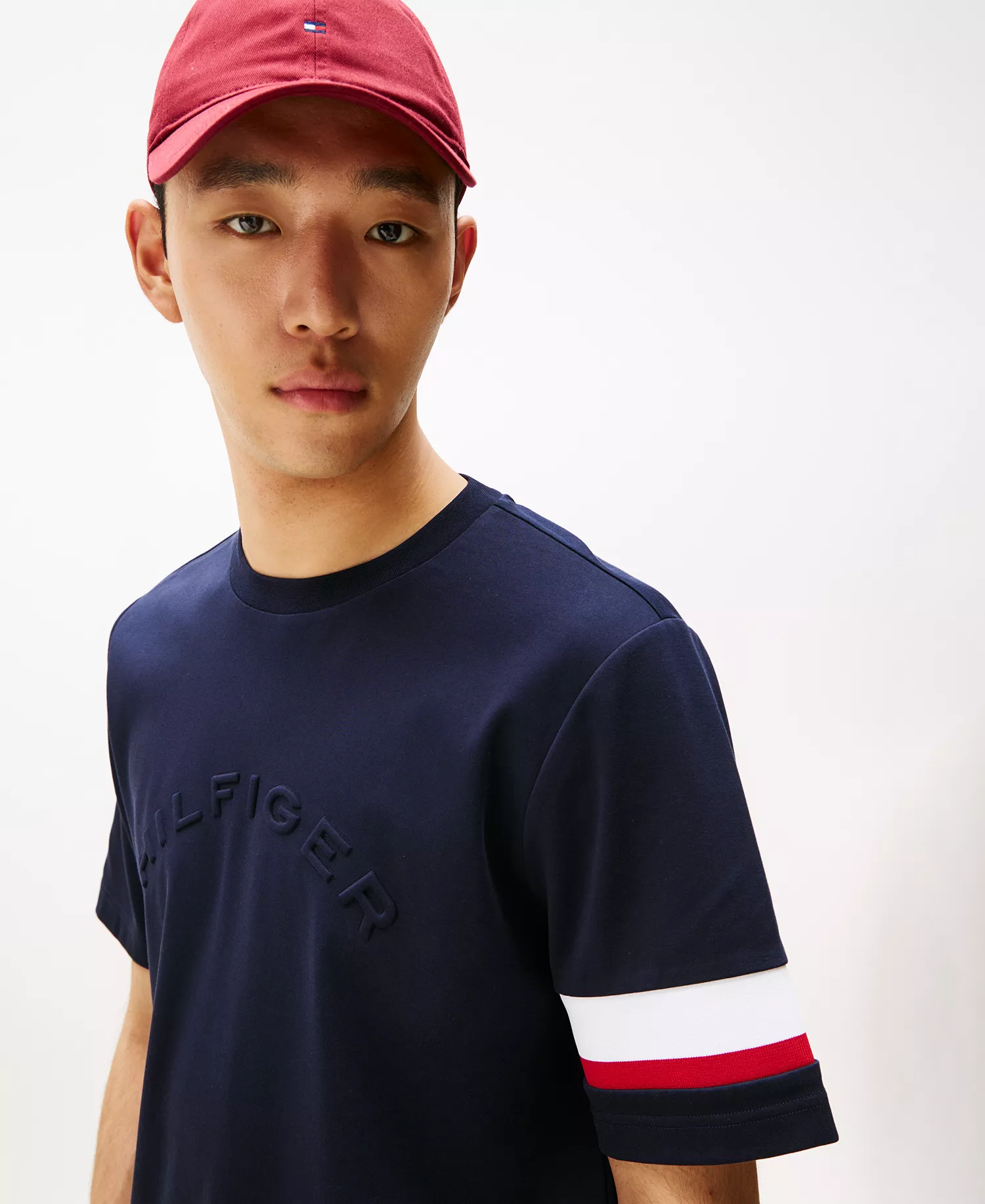 Men's Stripe Sleeve T-Shirt - Desert Sky - L