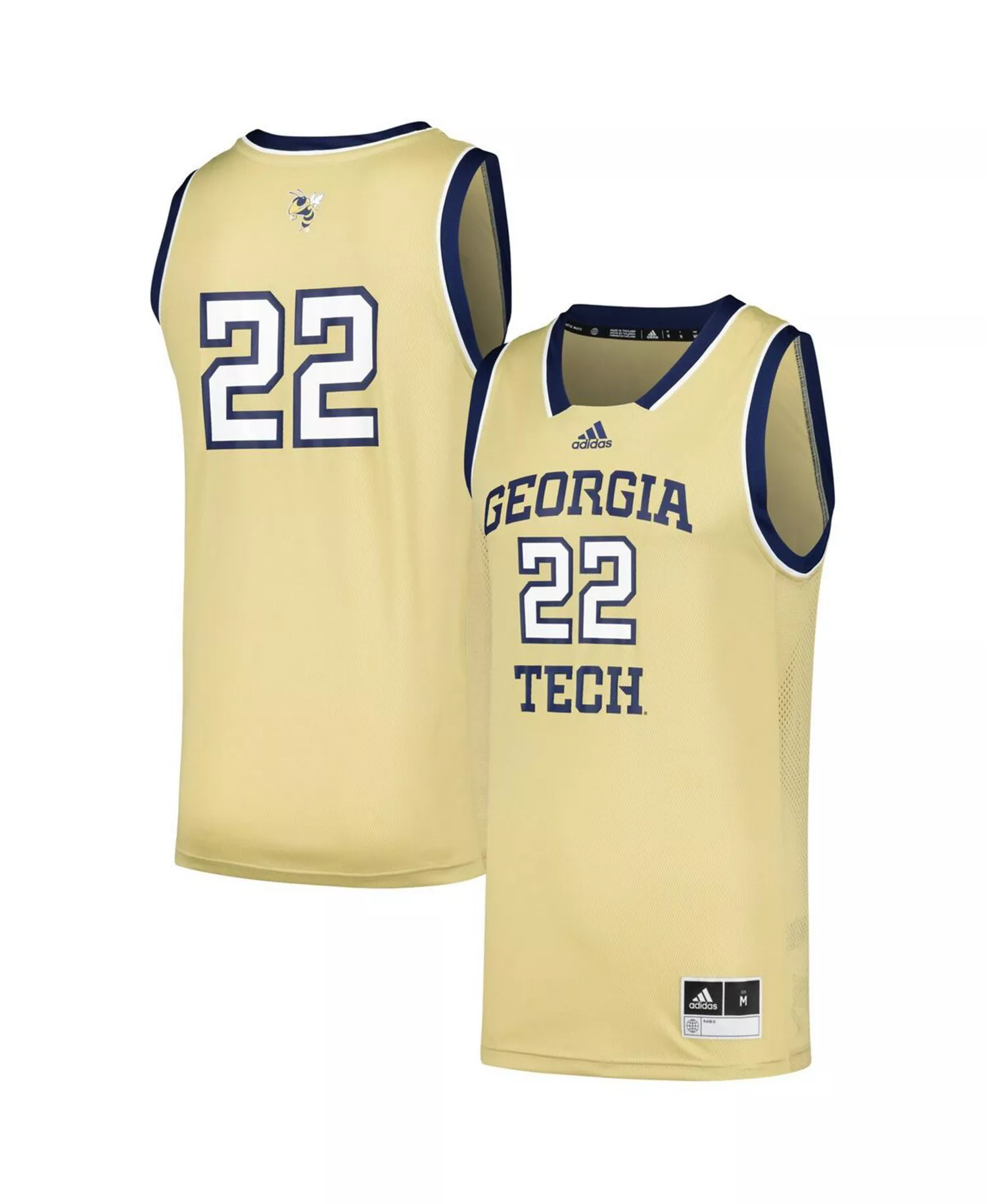 Men's #22 Georgia Tech  Jackets Swingman Jersey - Gold - 2XL