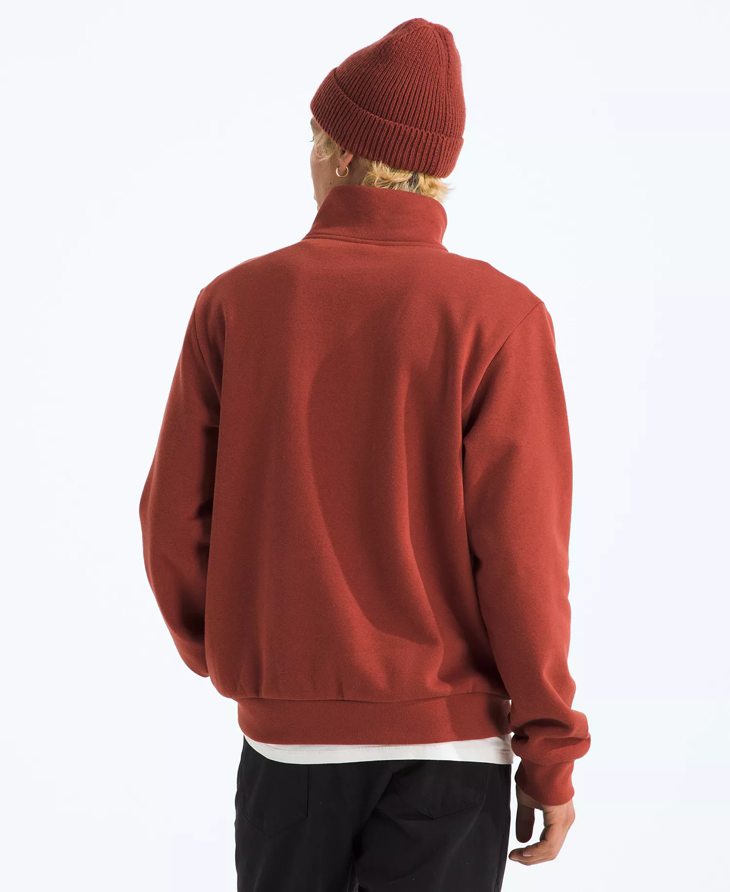 Men's Evolution Simple Dome Regular Quarter Zip Hoodie - Iron Clay - 2XL