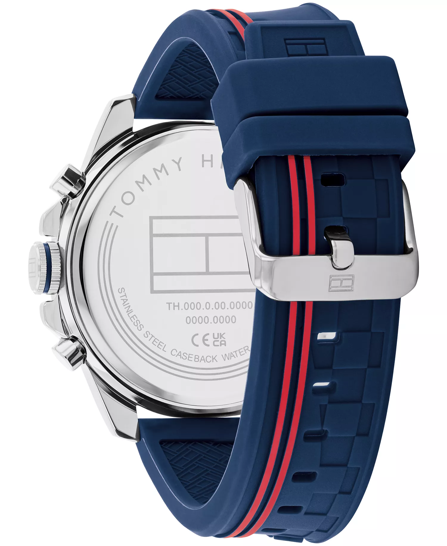 Men's Quartz Navy Silicone Watch 46mm - Navy - 46
