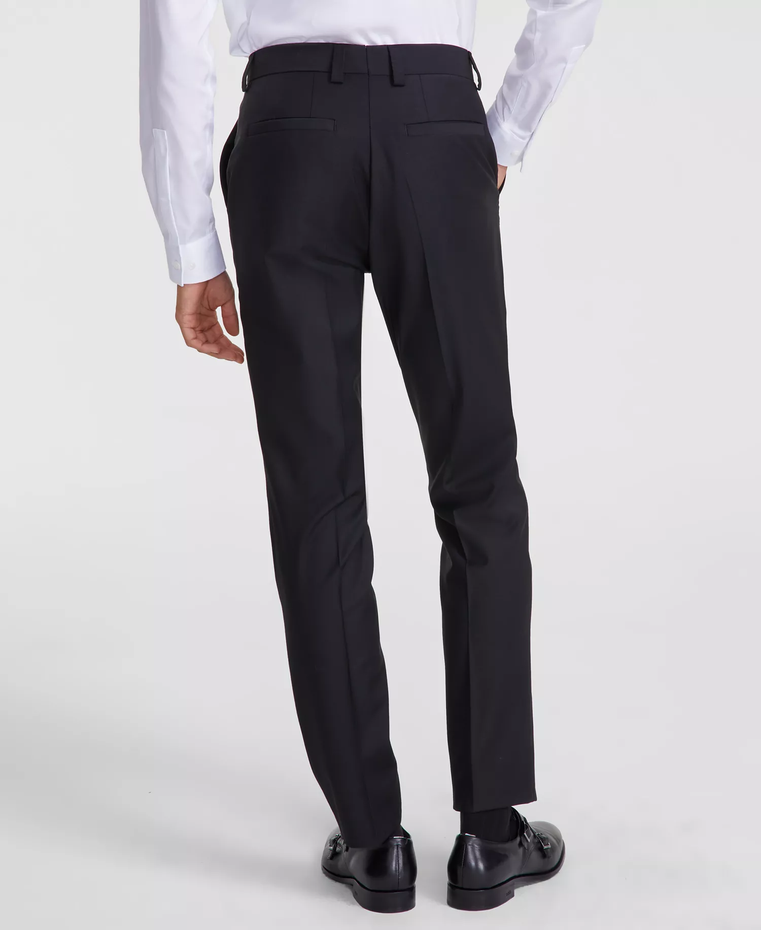 Men Modern-Fit Wool Blend Suit - Black - 36R