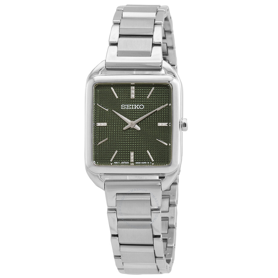 Seiko Essentials Quartz Green Dial Ladies Watch