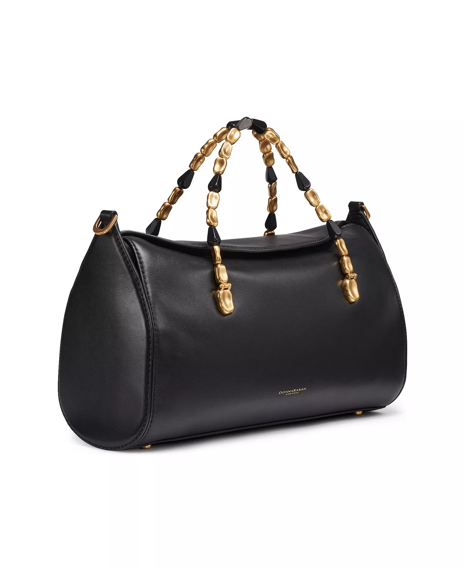 Women's Crinoline Satchel Bag - Black, Gold - ONE SIZE