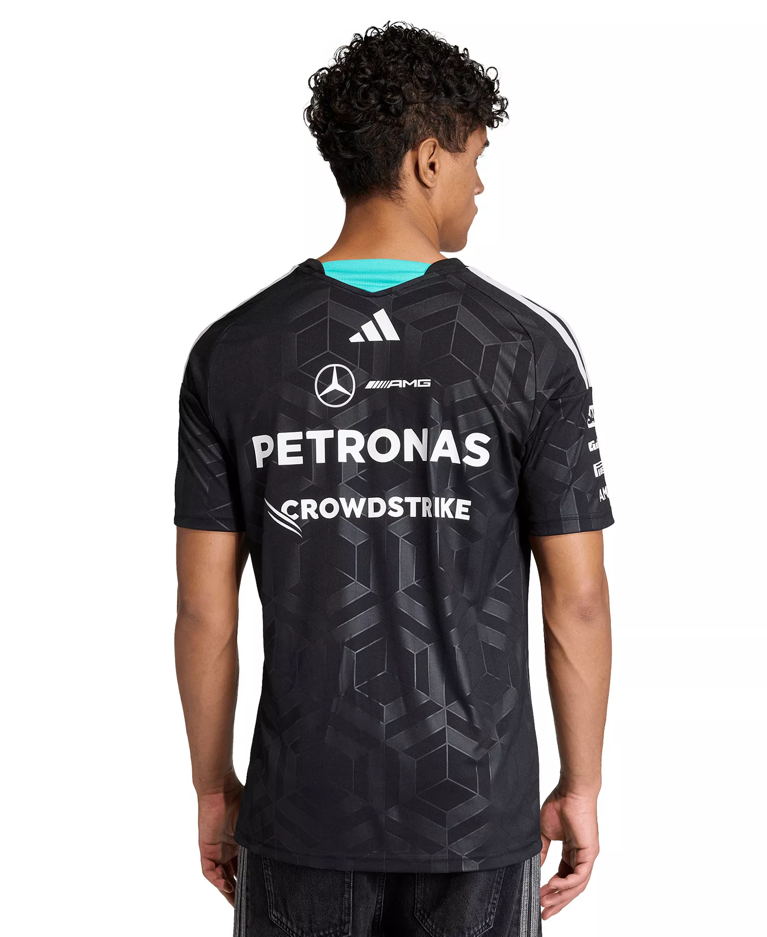 Men's Mercedes Formula 1 Jersey T-Shirt - Black - 2XL
