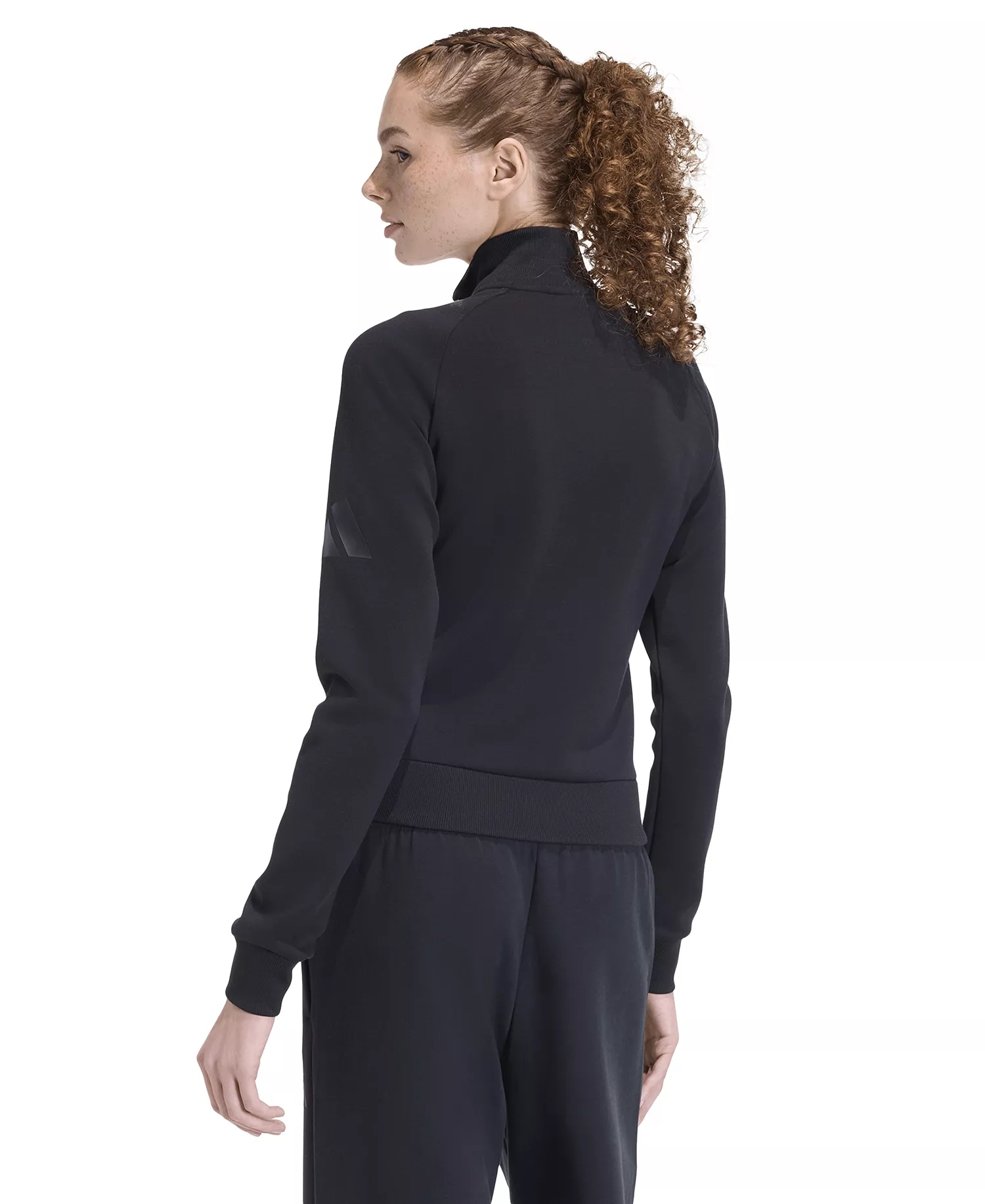 Women's Slim Sportswear Track Jacket - Black - 2XL