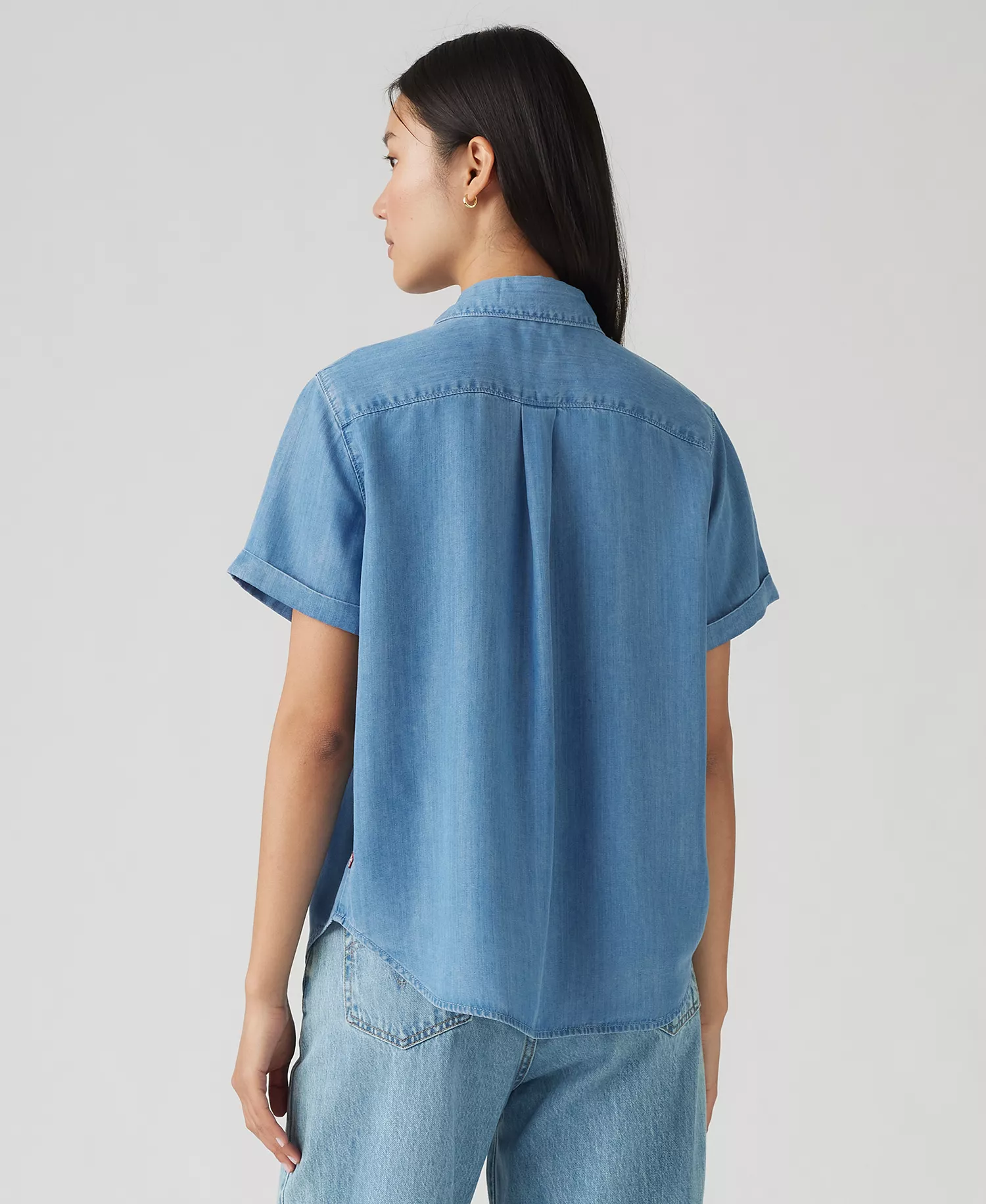 Women's Oakley Short-Sleeve Button Down Shirt - Fire Barrel - L