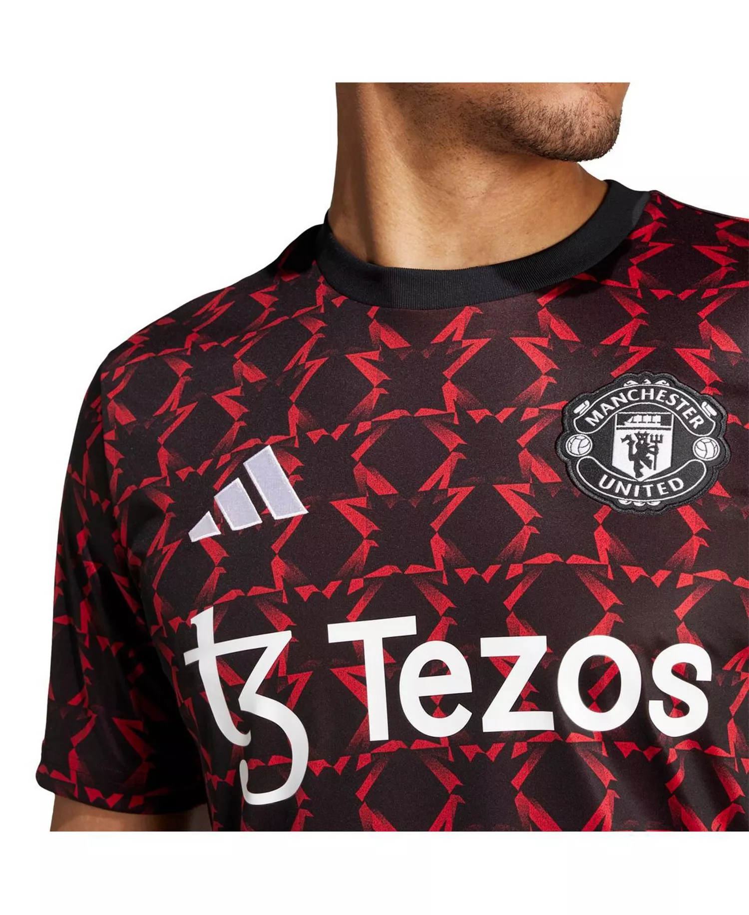 Men's Black Manchester United 2024/25 Pre-Match Top - Black - 2XL