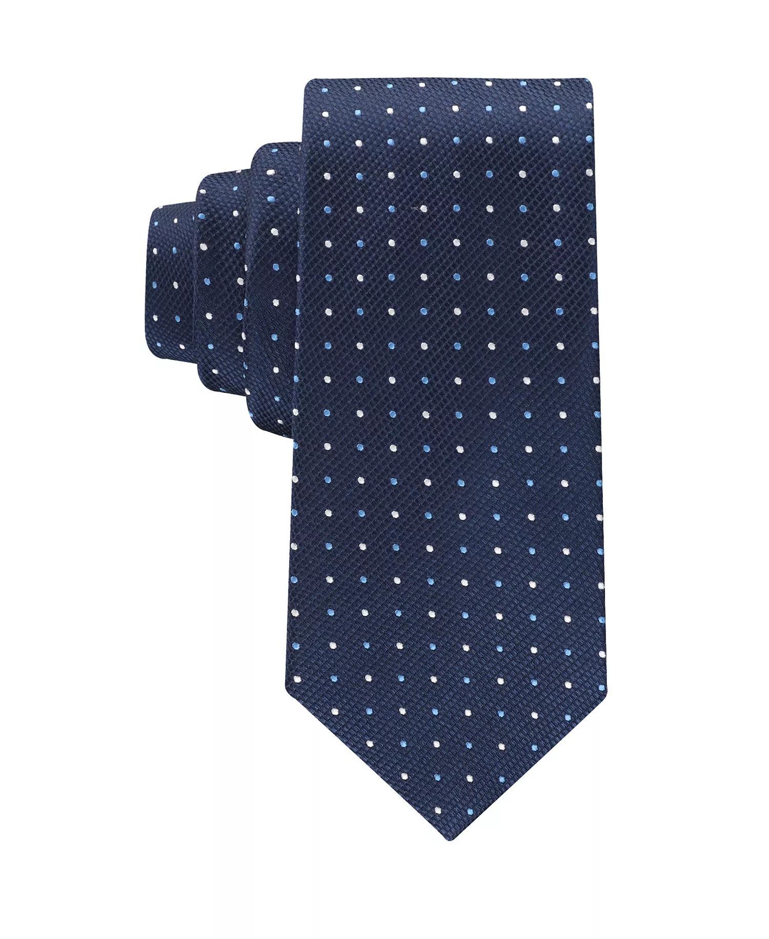 Men's Newport Dot Pattern Tie - Navy - ONE SIZE