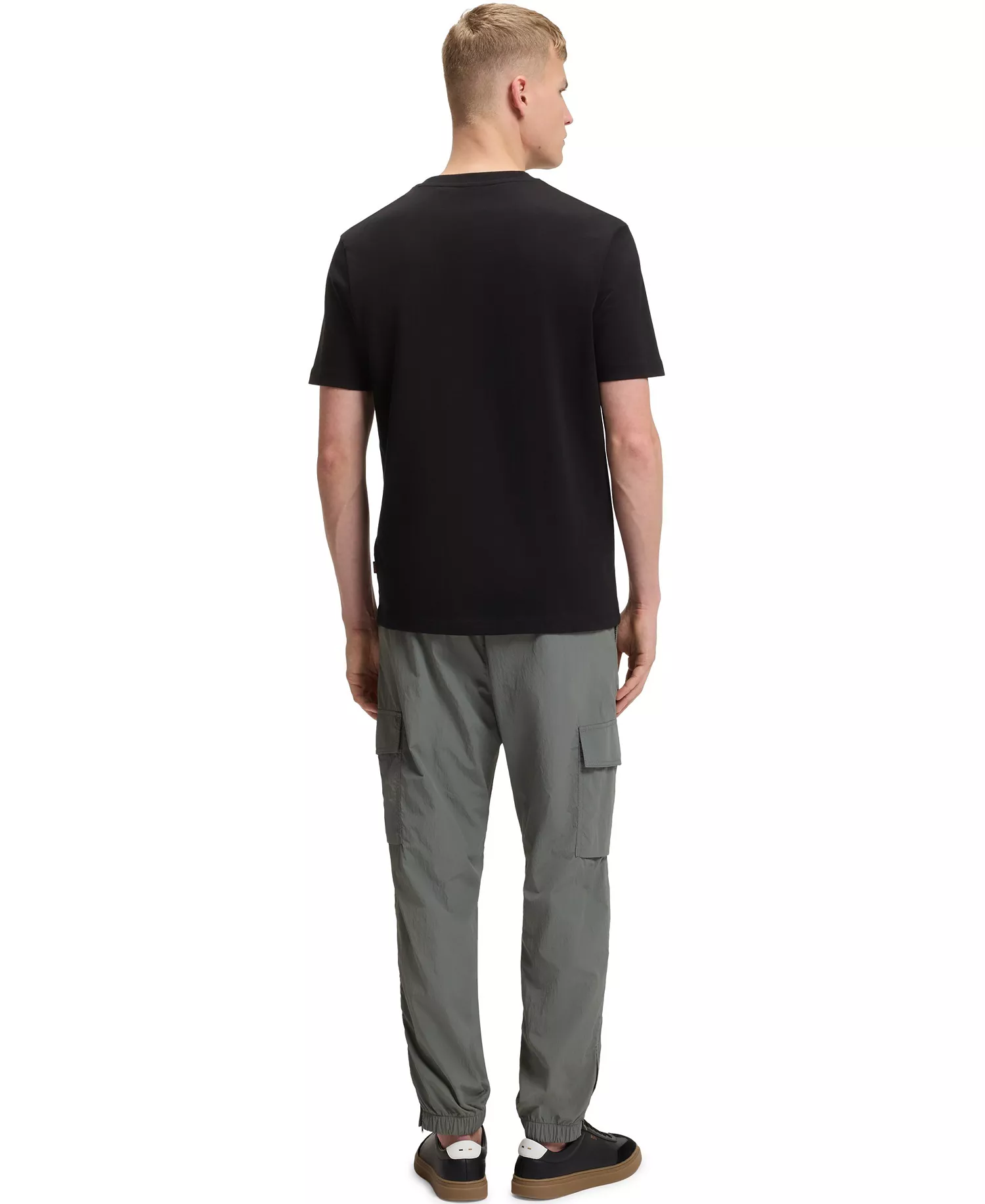 Men's Cotton-Jersey Logo Print T-Shirt - Black - 2XL