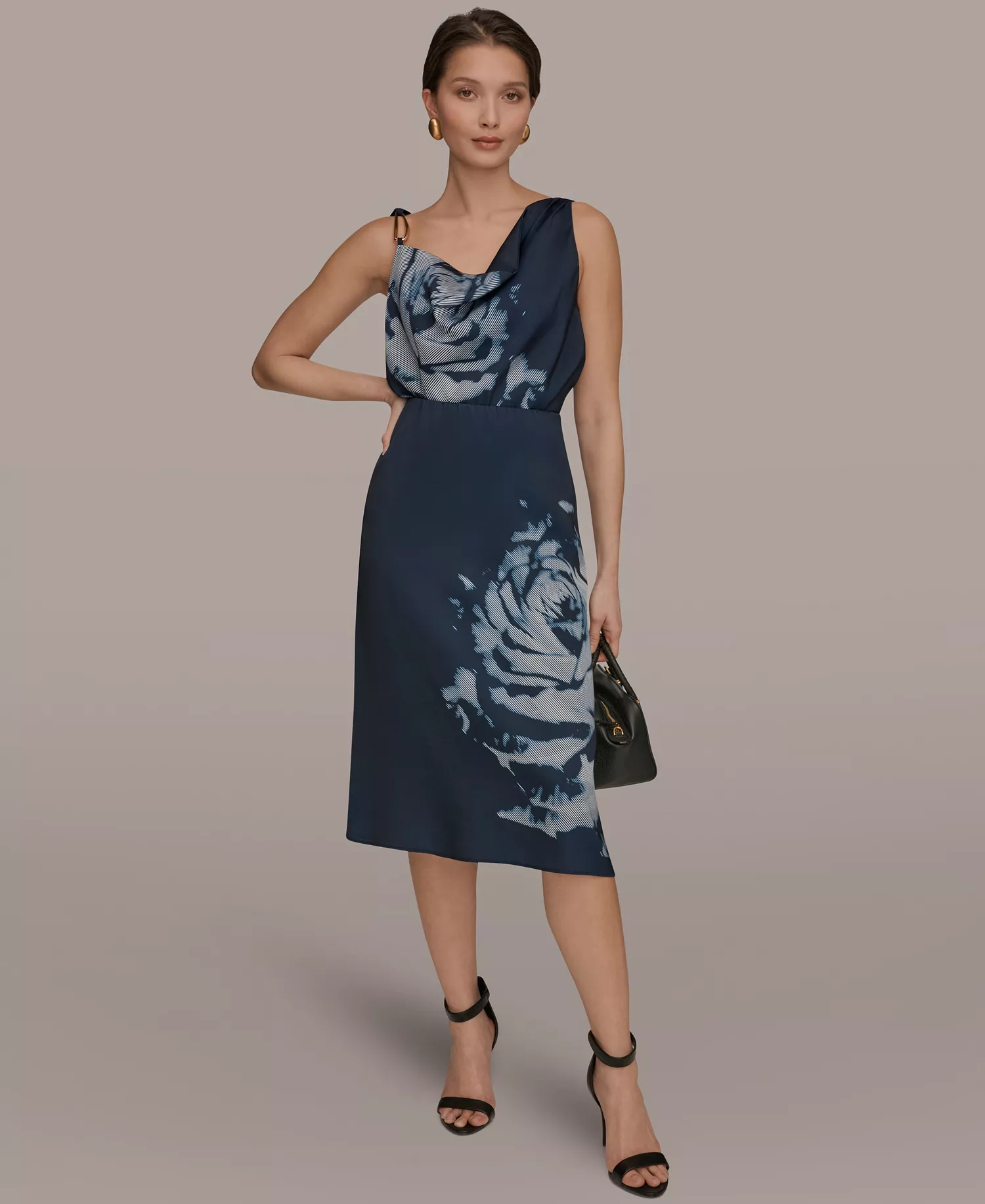 Women's Floral A-Line Midi Skirt - Nightfall Multi - 0