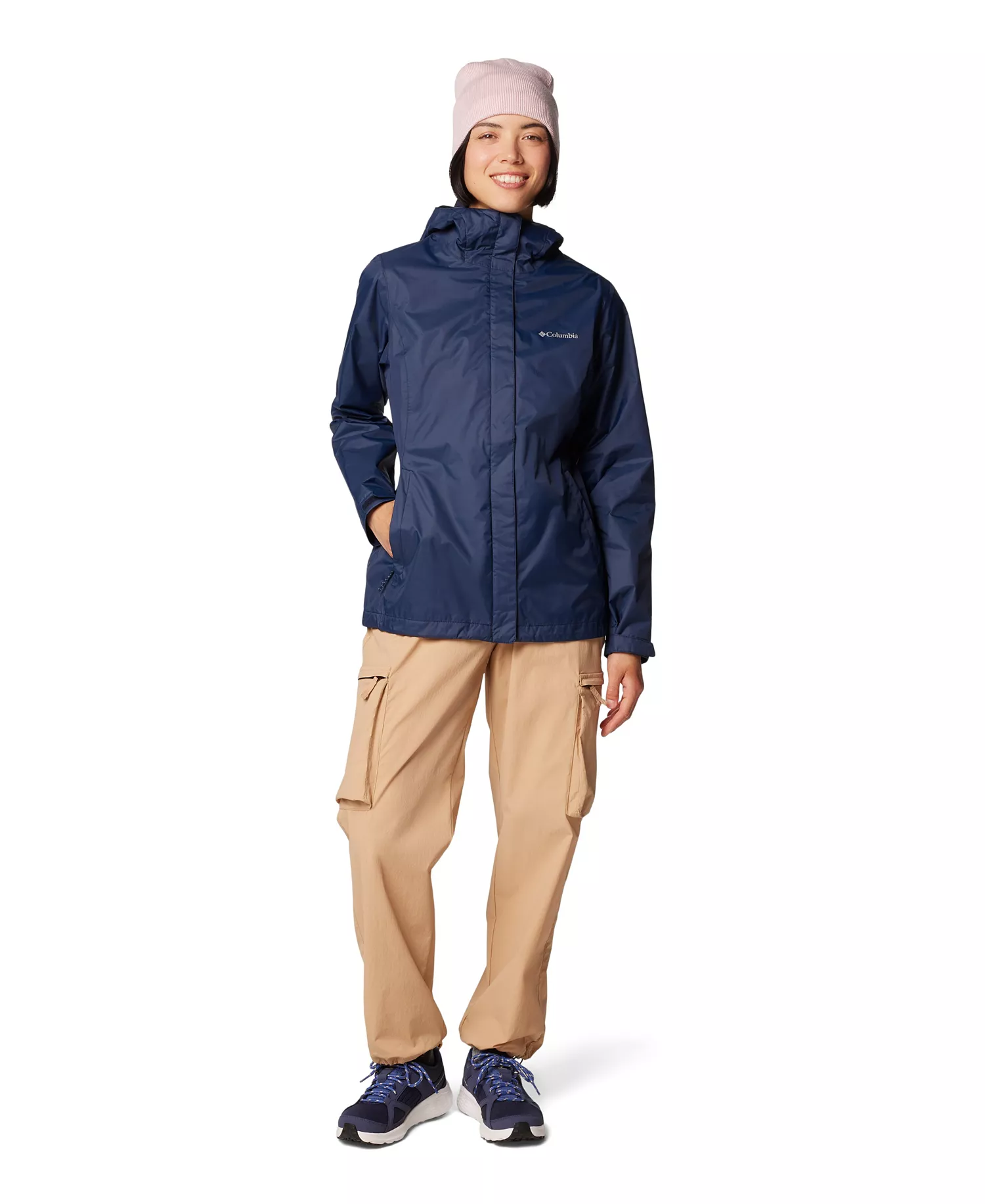 Women's Omni-Tech™ Arcadia II Rain Jacket - Black - L