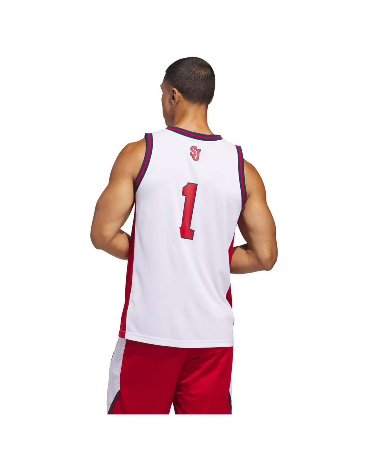 Men's White St. John's Red Storm Home Replica Basketball Jersey - White - 2XL
