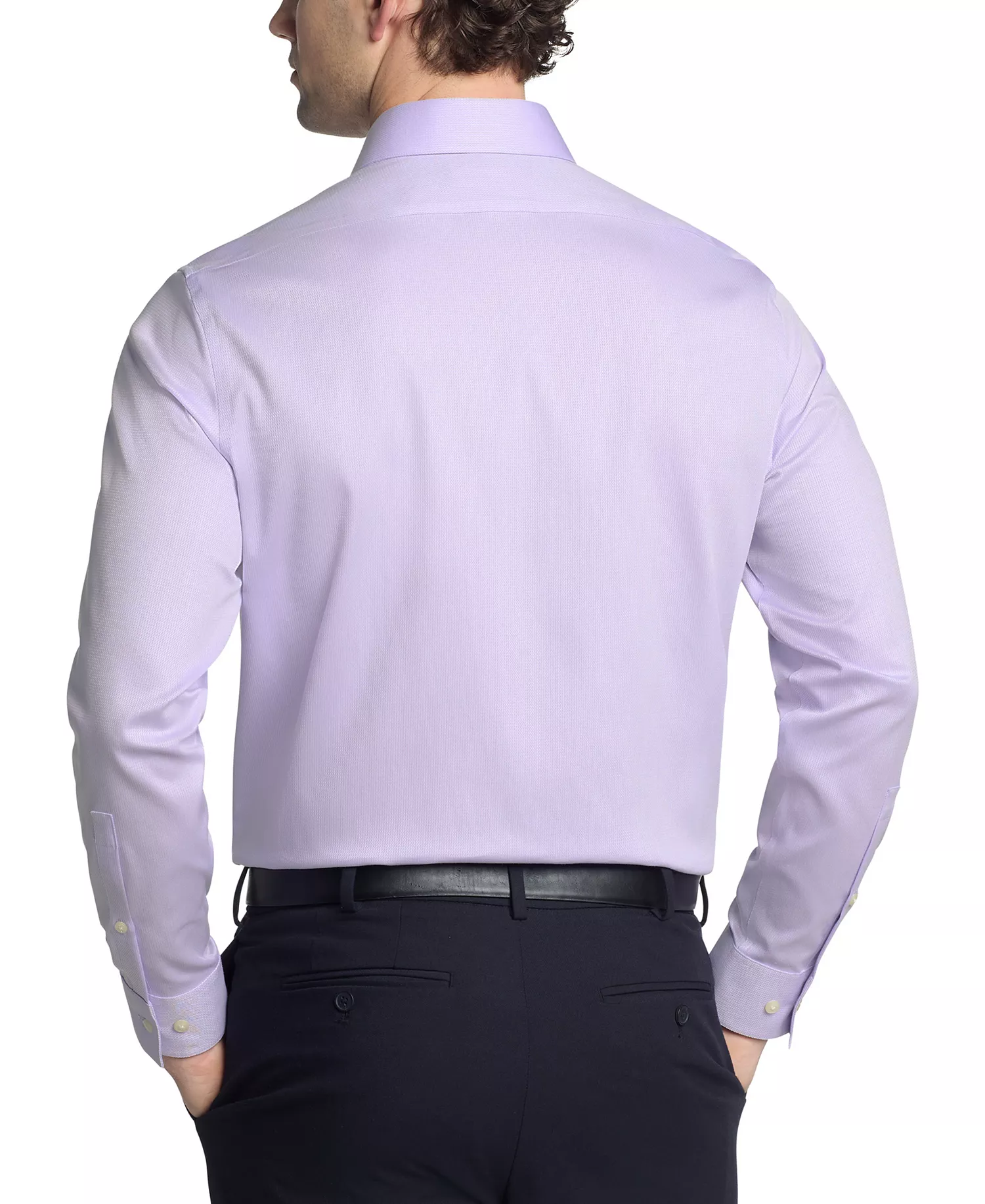 Calvin Klein Men's Steel Stretch Slim Fit Dress Shirt - Lilac - 16 34/35