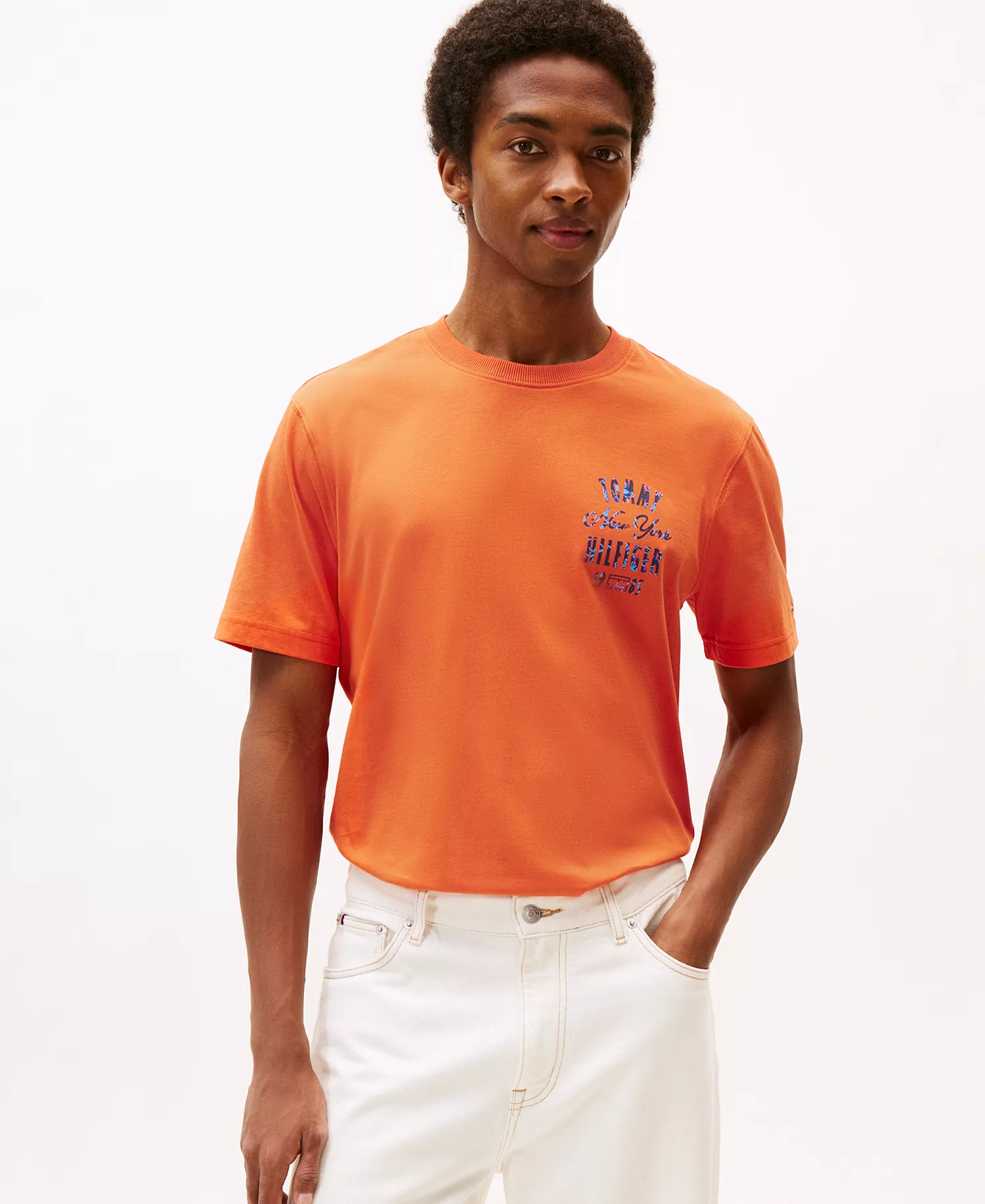 Men's New York Graphic T-Shirt - Brilliant Orange - L