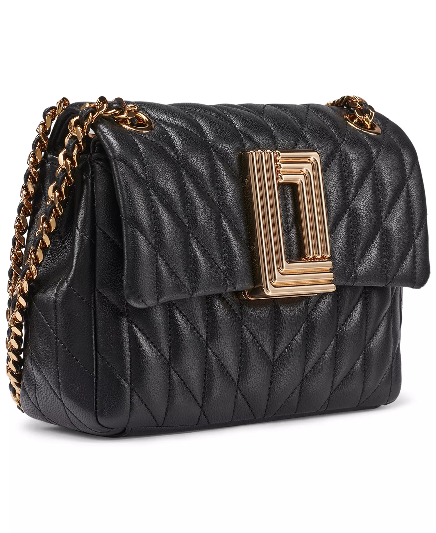 Lafayette Small Magnetic Crossbody Bag - Black/Gold - No Size