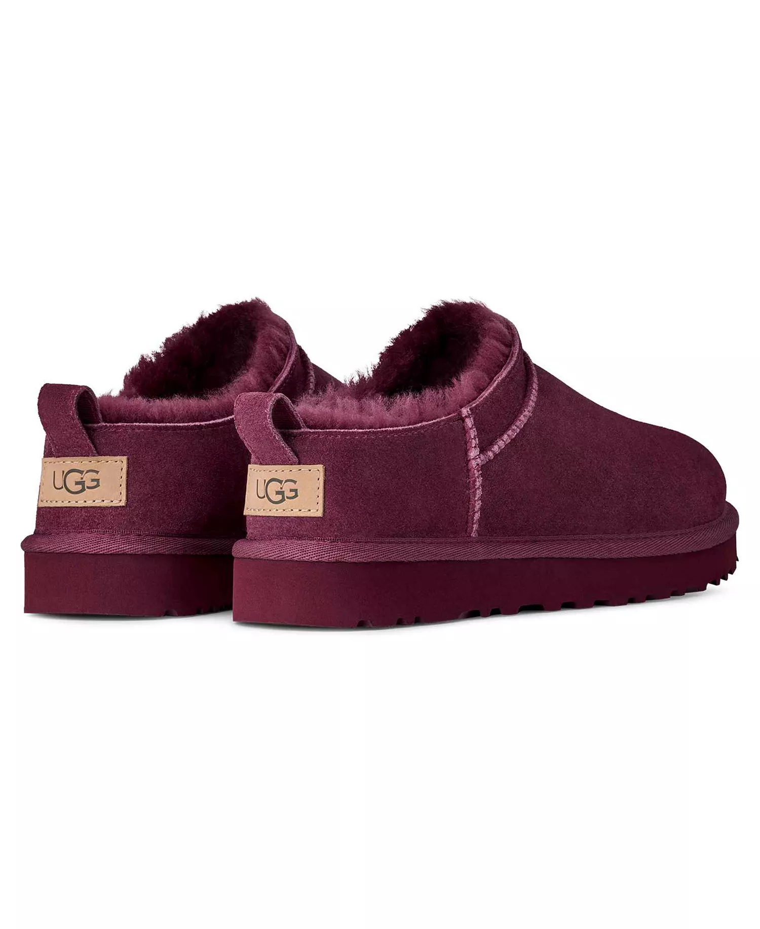 UGG Women's Classic Micro Pull Tab Booties - Burnt Magenta - 5M