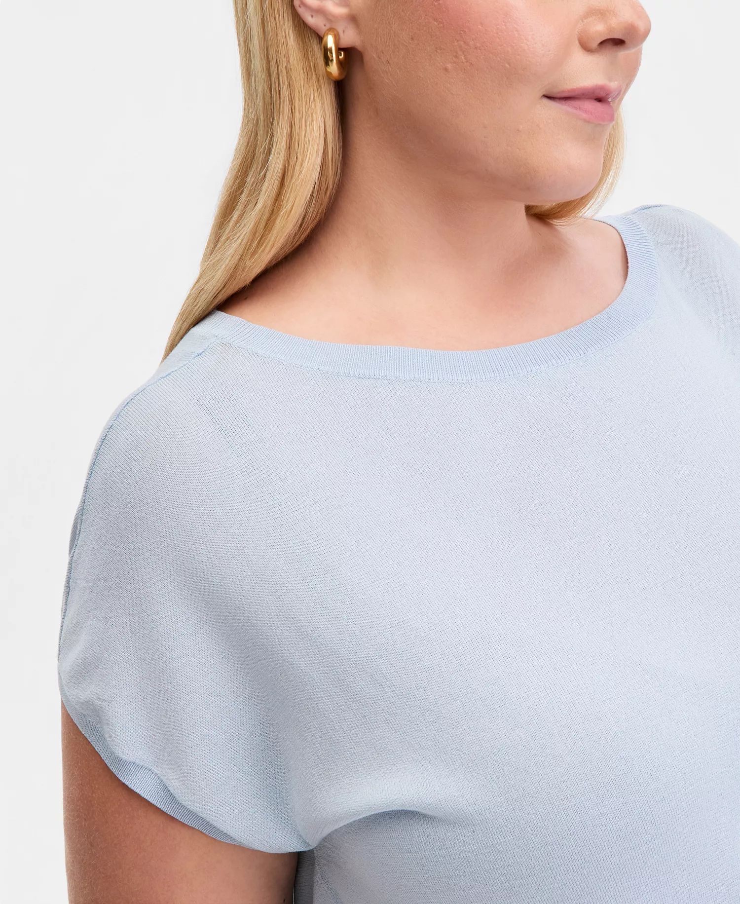 Plus Size Dolman-Sleeve Sweater, Macy's Exclusive - Bliss Blue - 0X