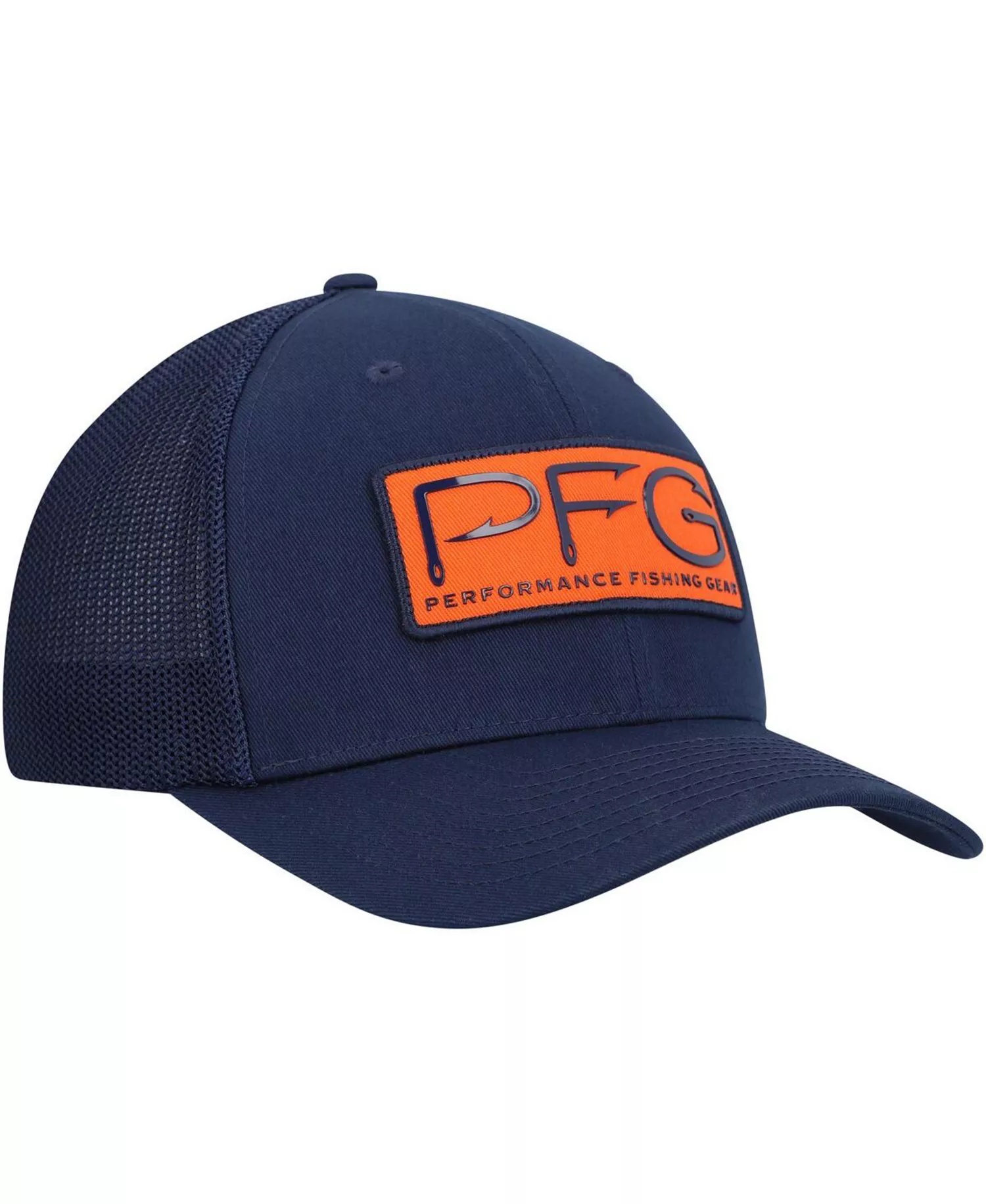 Men's Navy Auburn Tigers PFG Hooks Flex Hat - Navy - L/XL