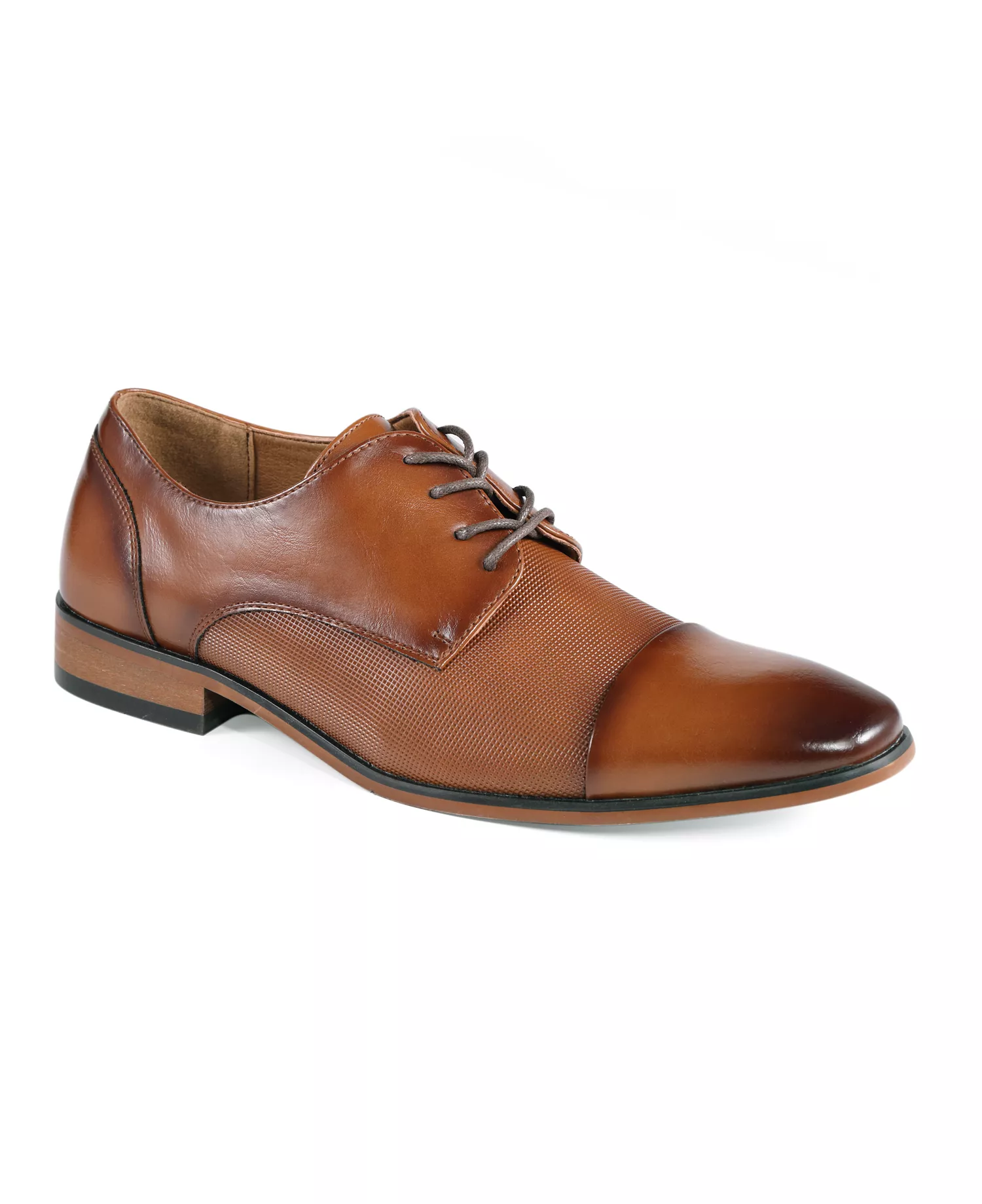 Men's Shelly Cap Toe Lace Up Dress Oxfords - Medium Brown - 10.5M