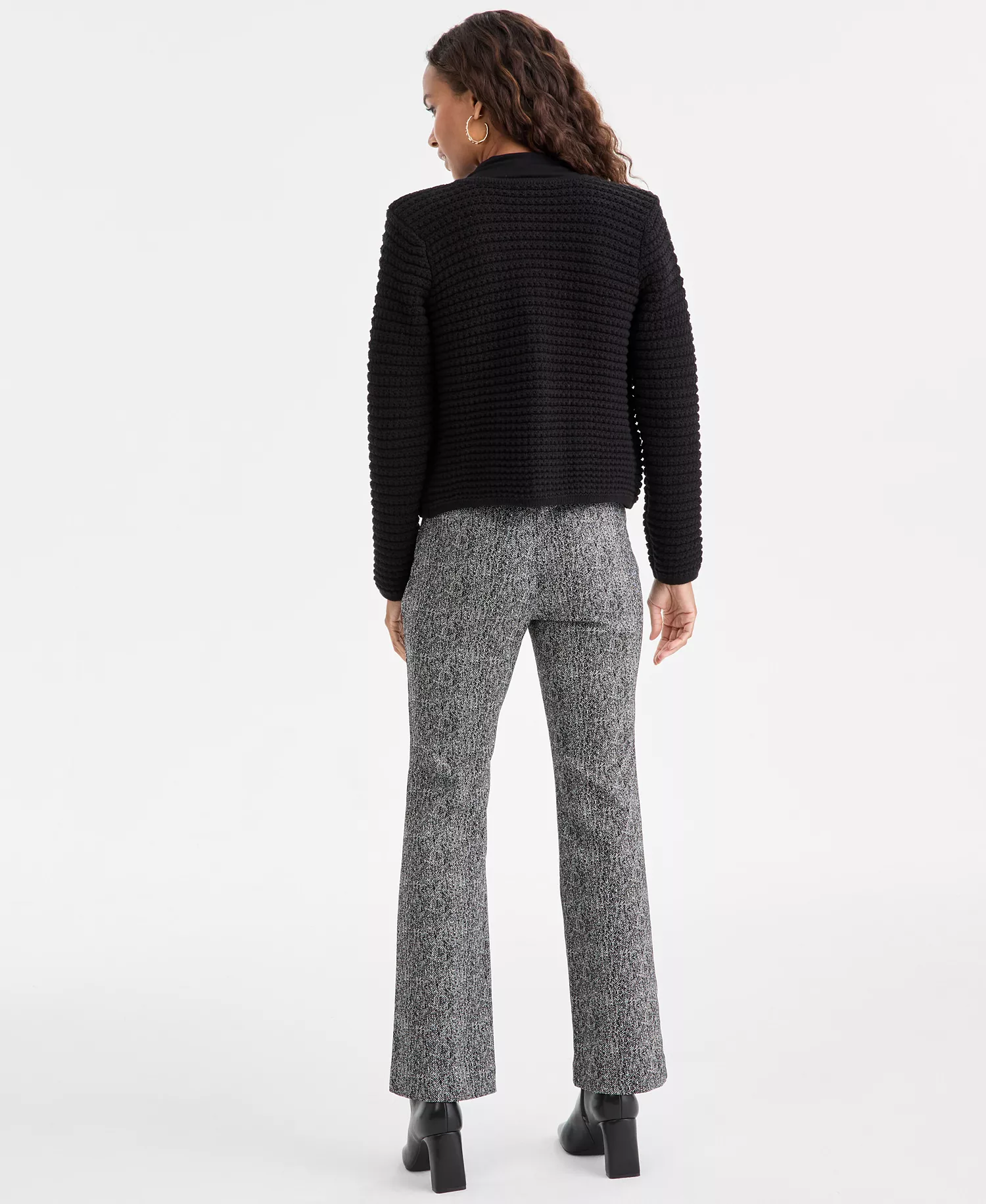 Herringbone Bootcut Pants, Petite & Petite Short, Macy's Exclusive - JAQ GOLD L - 10PS