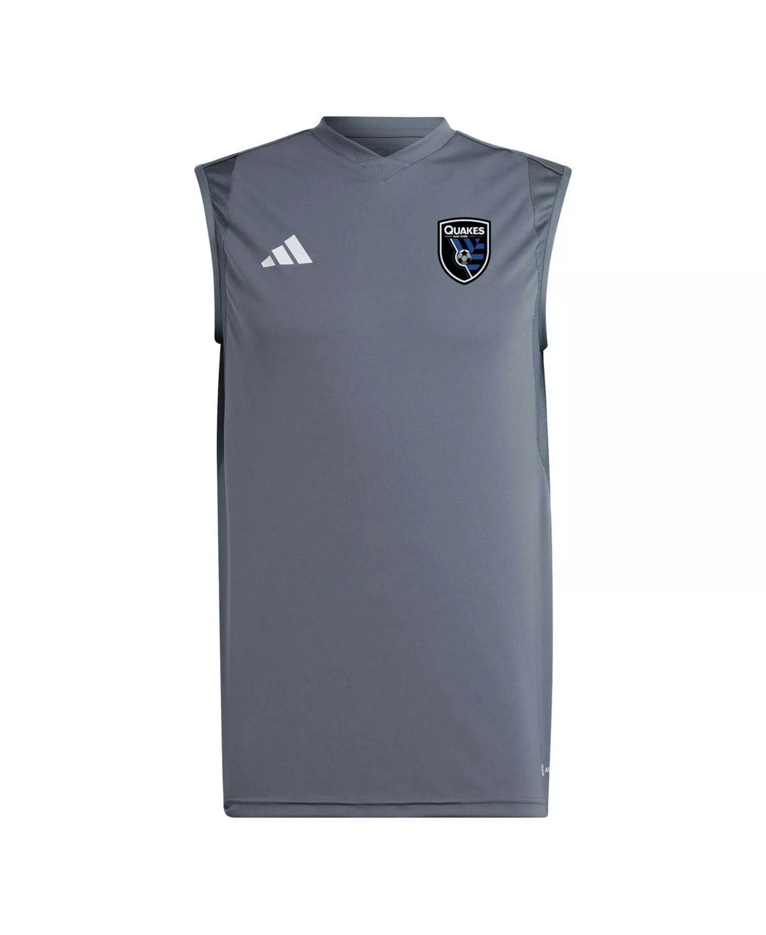 Men's Gray San Jose Earthquakes 2023 On-Field Sleeveless Training Jersey - Gray - S