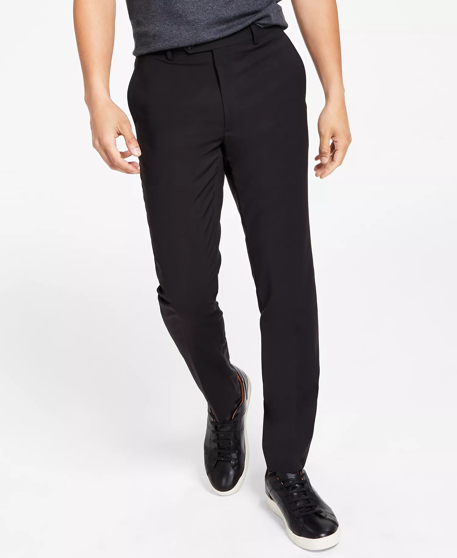 Men's Skinny-Fit Infinite Stretch Suit Pants- CLOSE OUT! - Black - 32 - 30