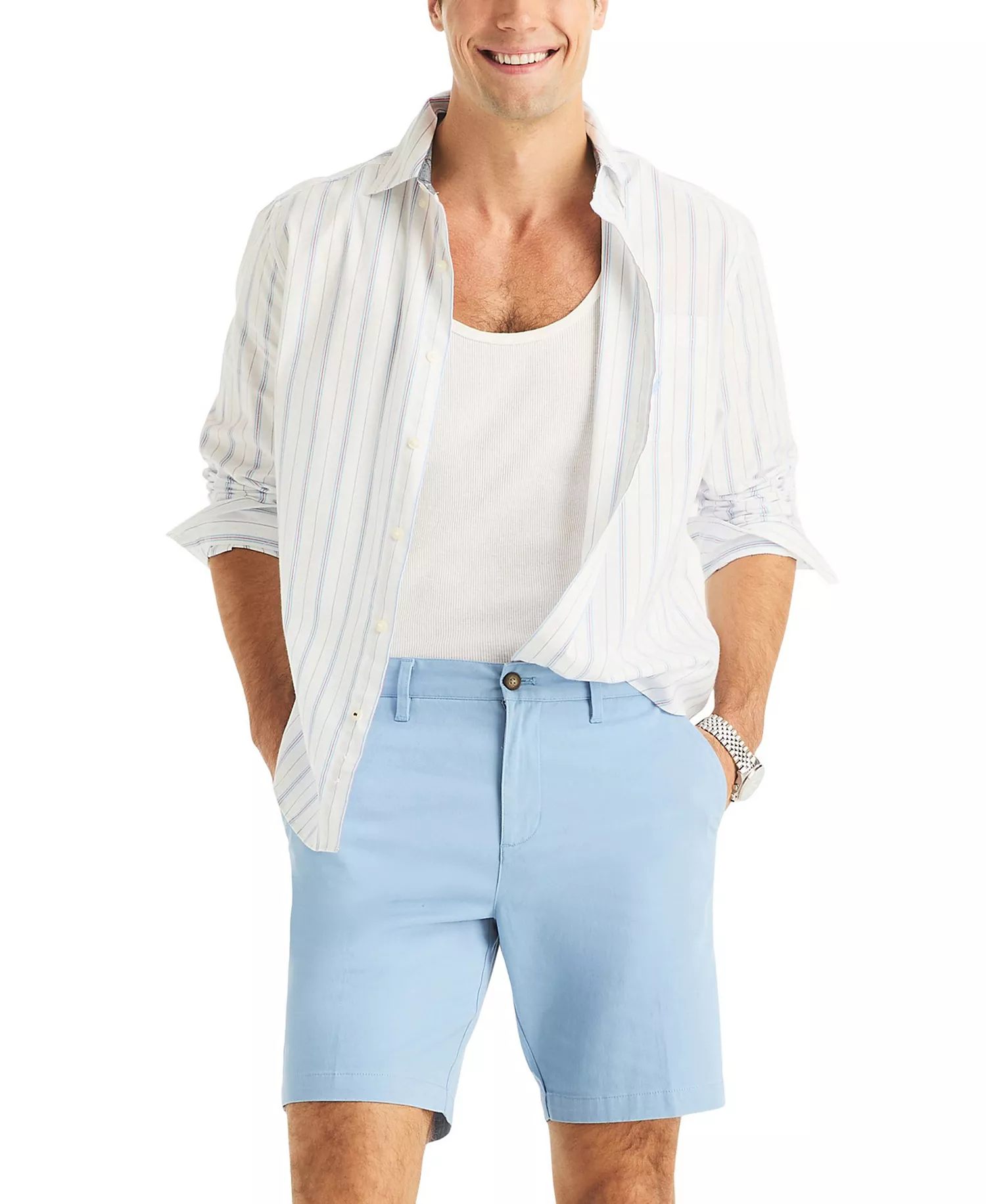 Men's 8.5" Stretch Deck Regular-Fit Shorts - Allure - 30