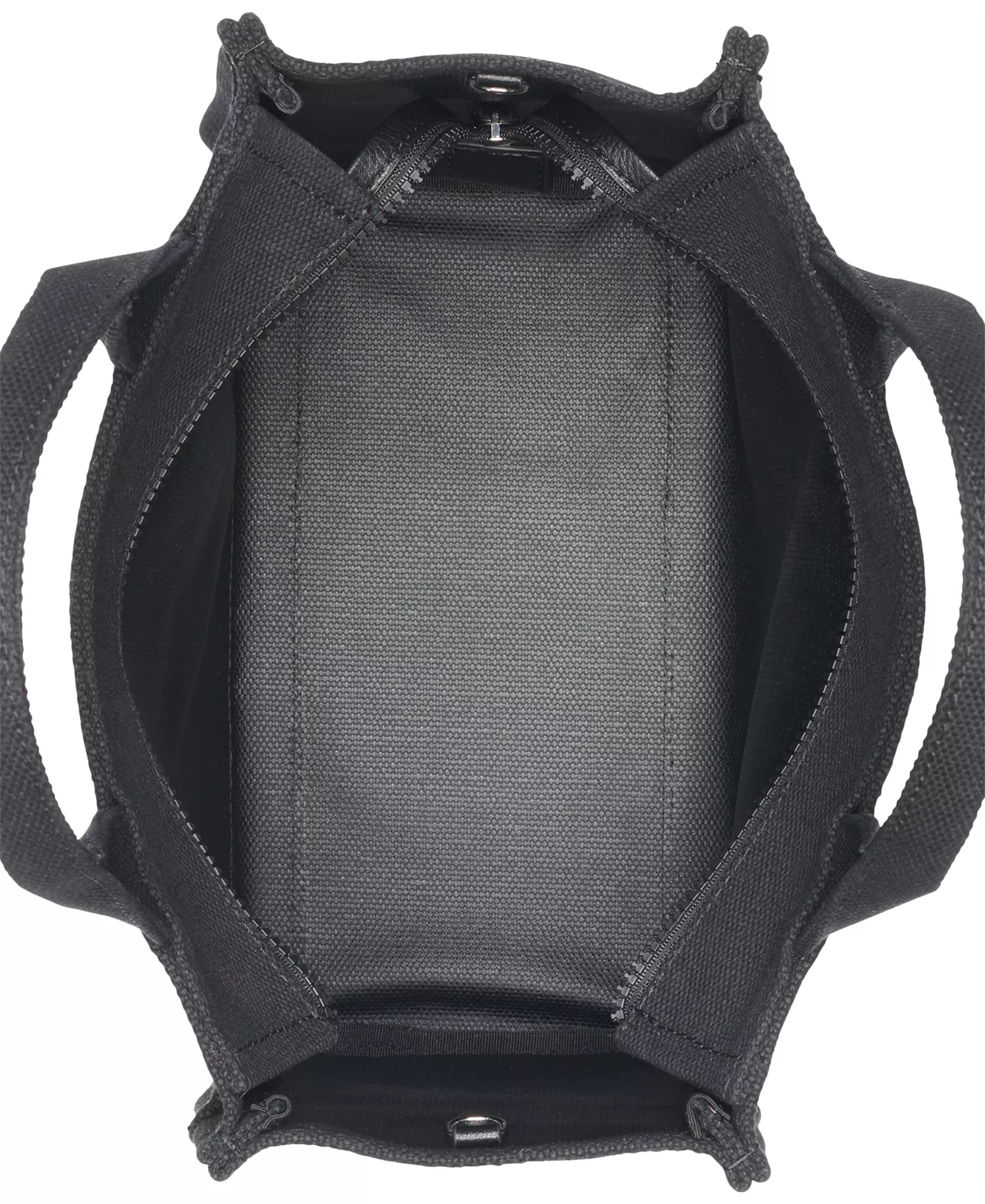 Hadlee Canvas Medium Tote  - Black/ Sliver - NO SIZE