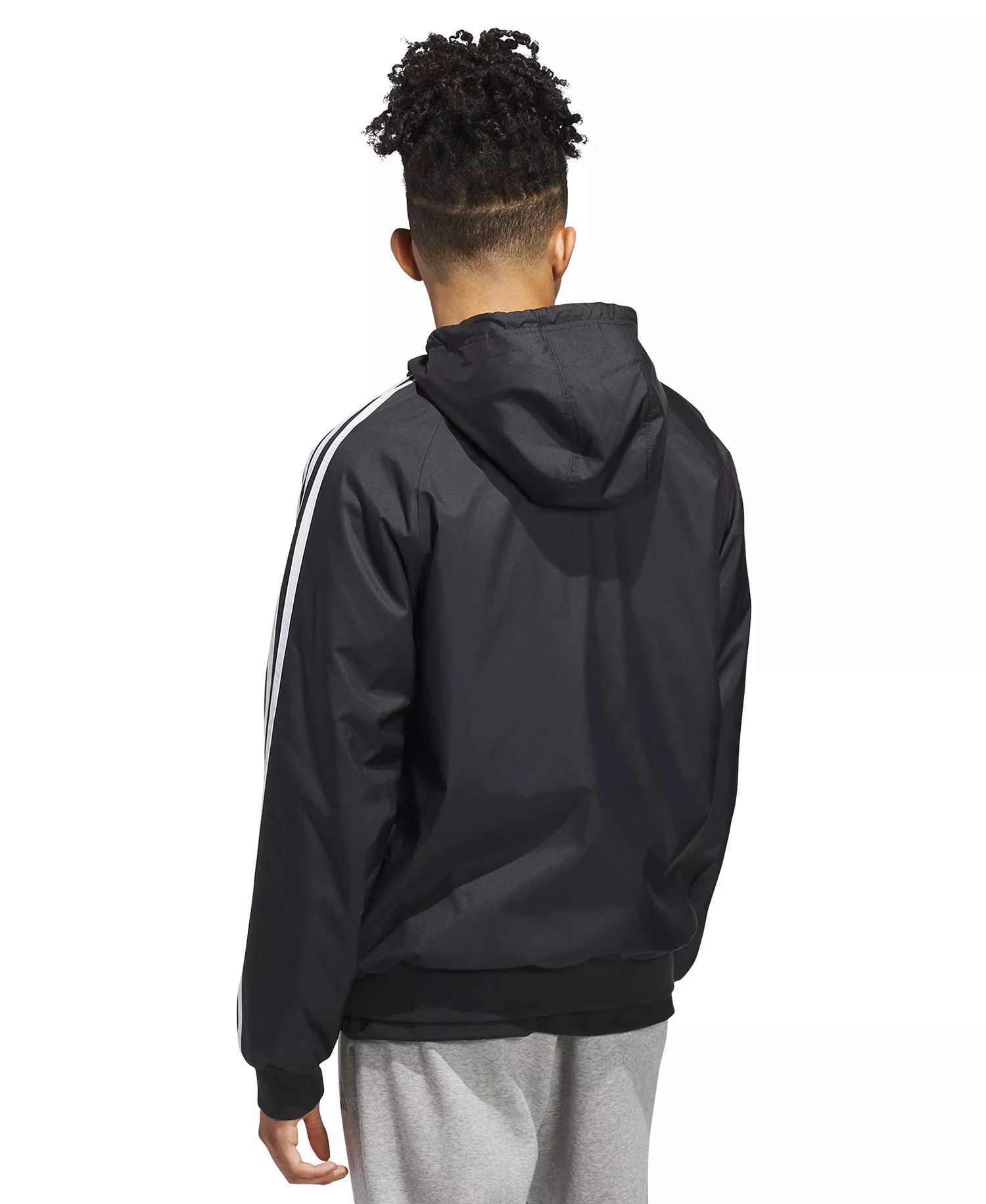 Men's Balance Reversible Hooded Jacket - Black/white - 2XL