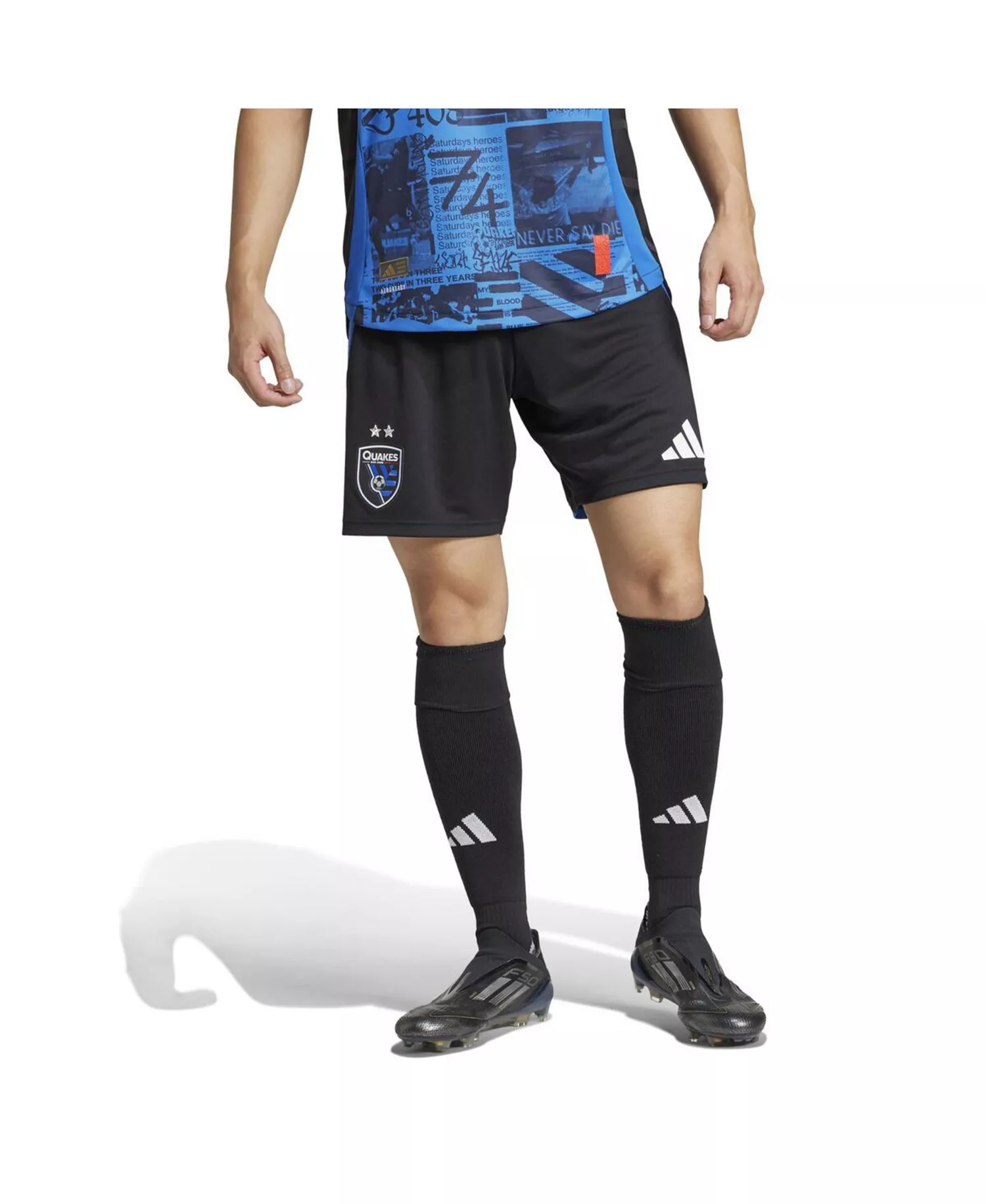 Men's Black San Jose Earthquakes Home 2025 Headliner Authentic Shorts - Black - 2XL