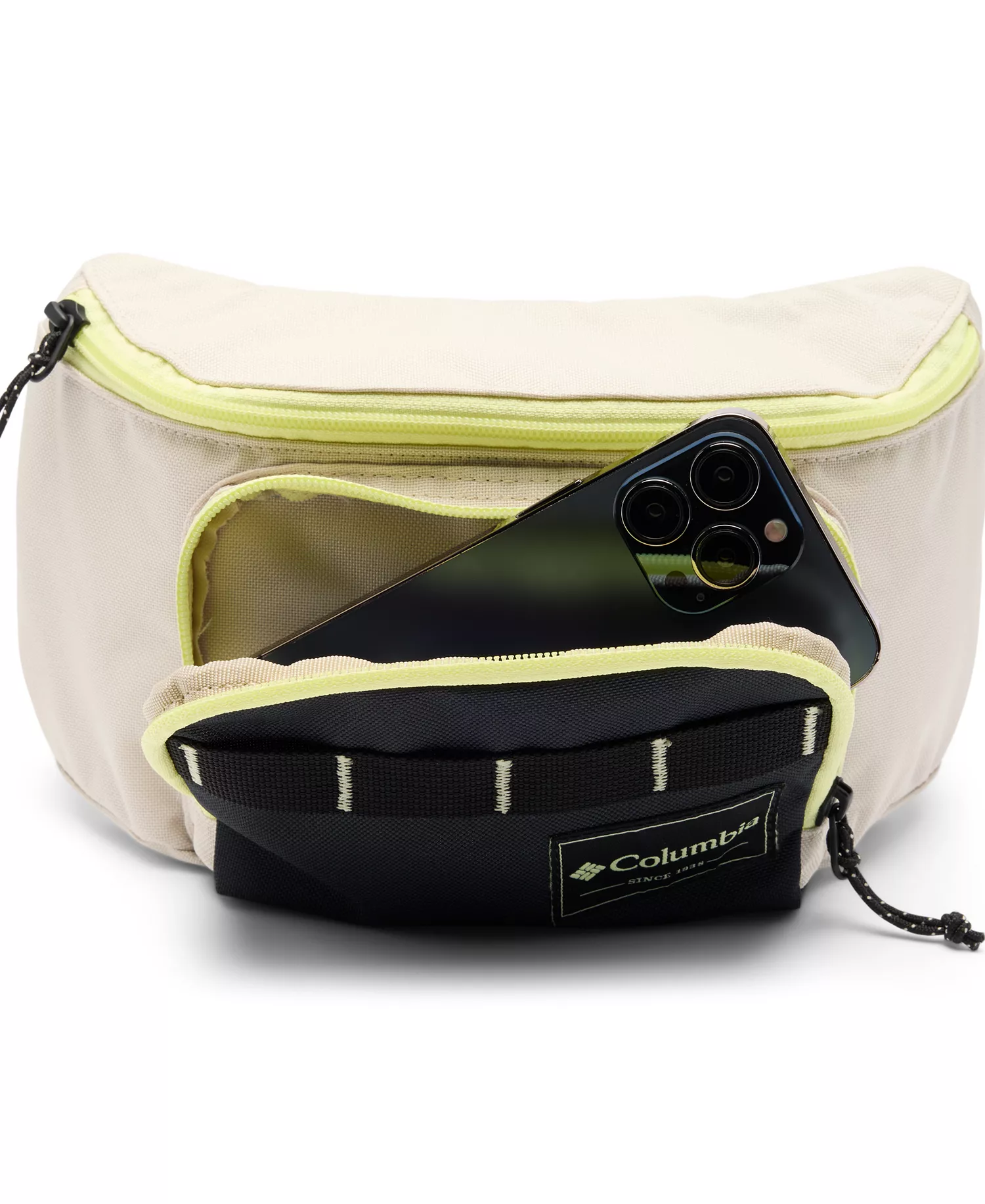 Men's Zigzag Hip Pack - Dark stone, Black - ONE SIZE