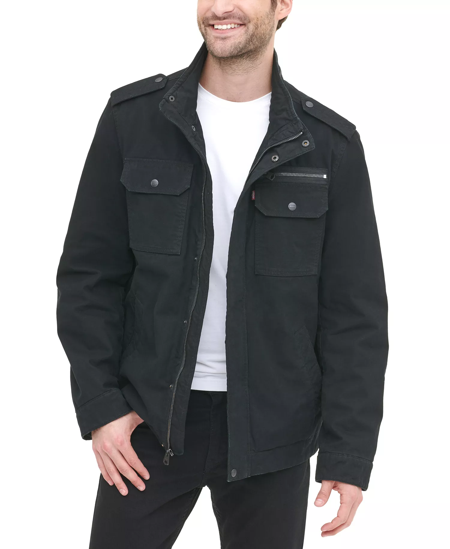 Men's Field Jacket - Black - 2XL