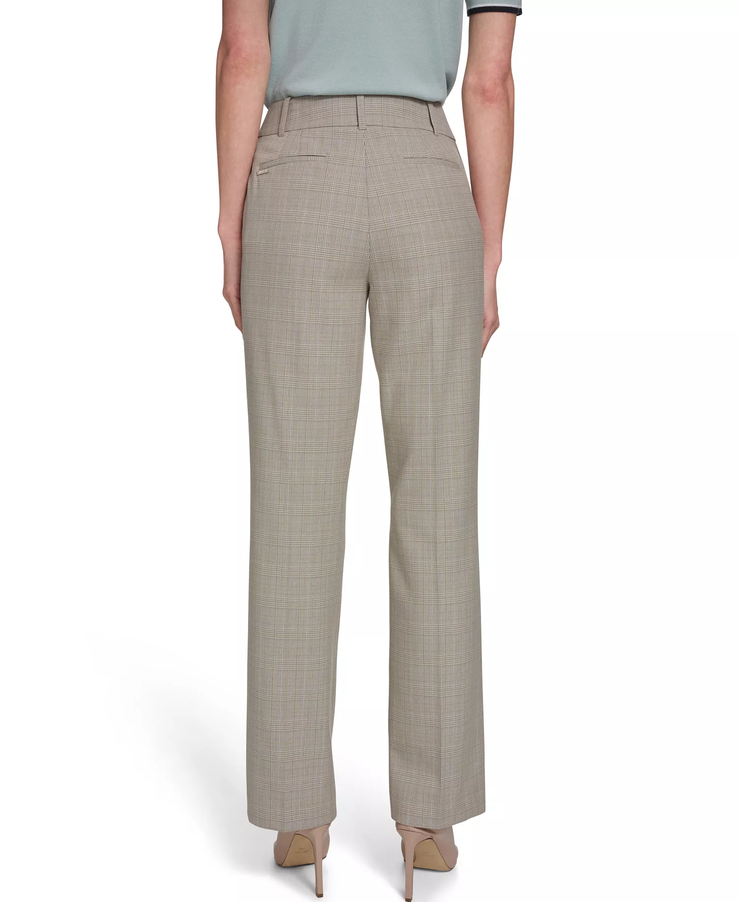 Women's Plaid Bootcut Trousers - Harbor Gray Multi - 0