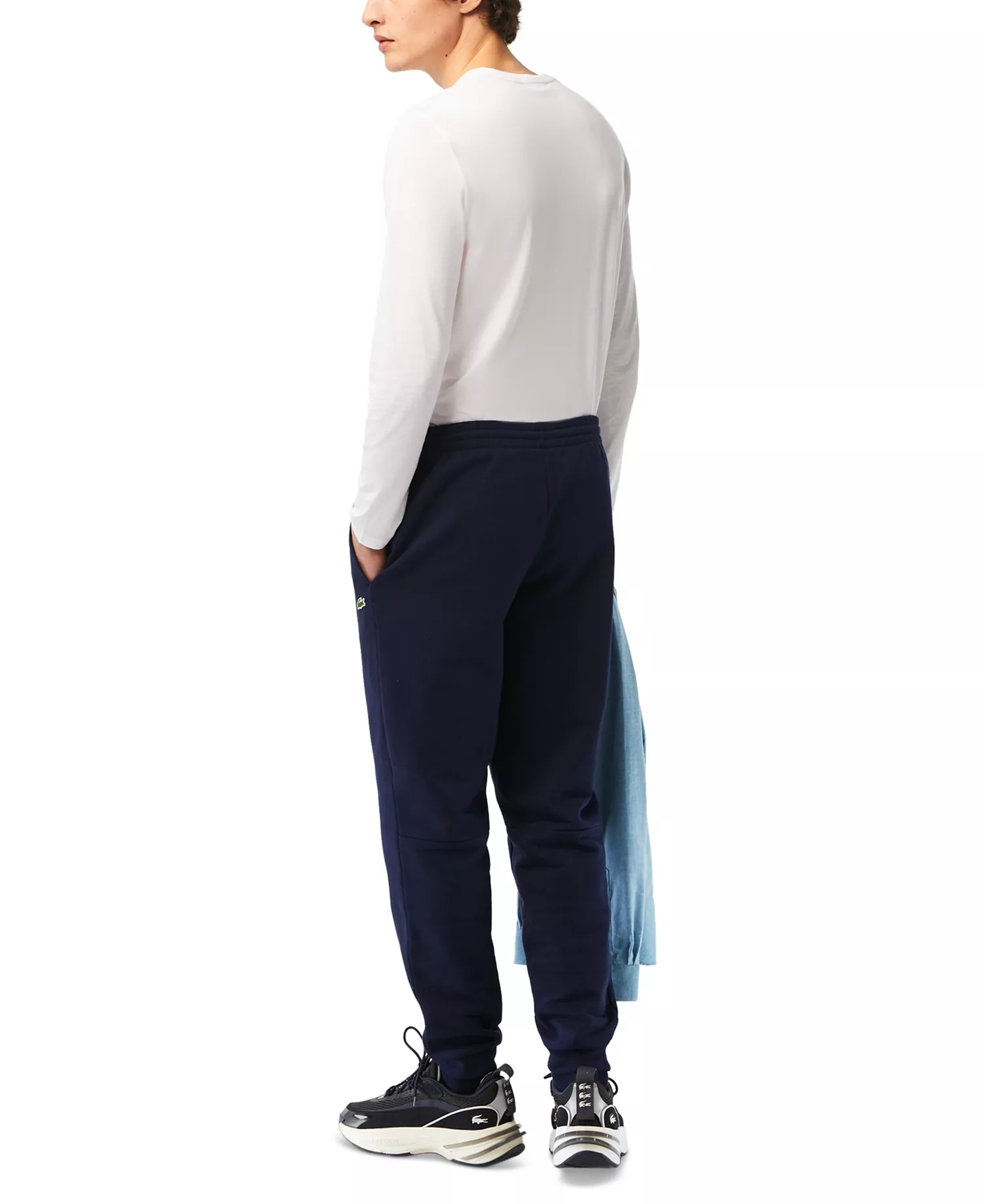 Men's Tapered-Fit Fleece Trackpants - 166 - Navy - S
