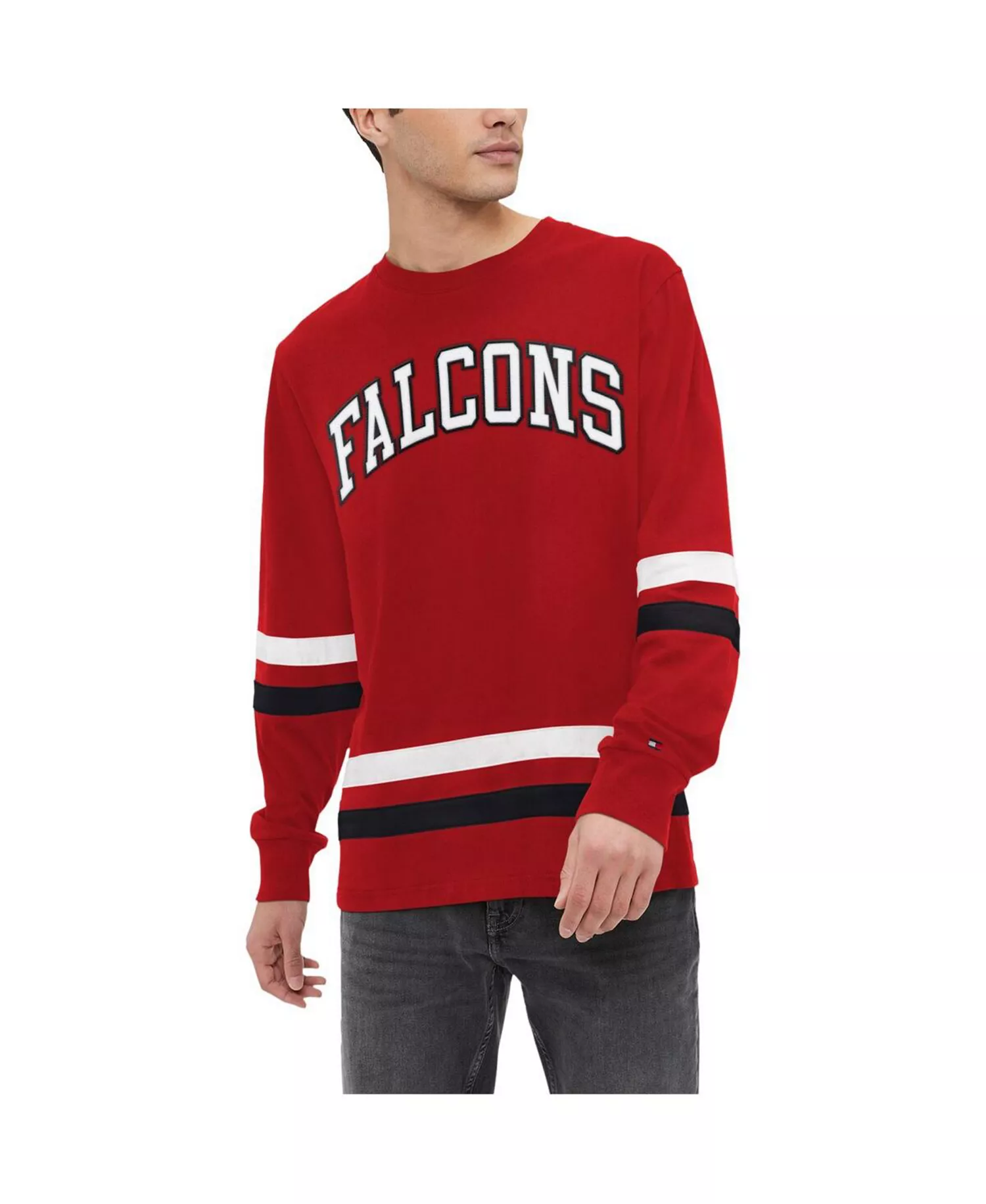 Men's Red, Black Atlanta Falcons Nolan Long Sleeve T-shirt - Red, Black - 2XL