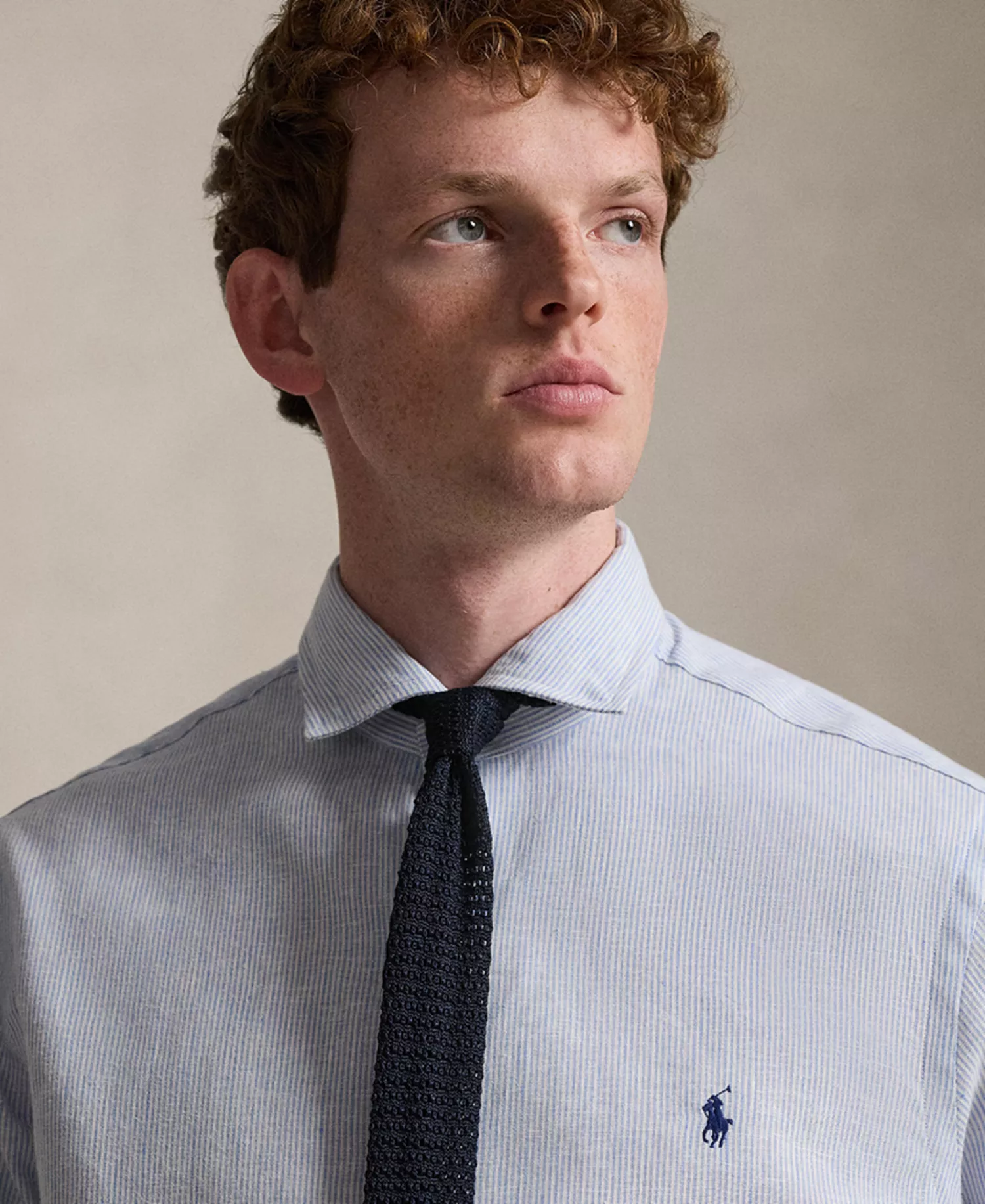 Men's Classic-Fit Striped Shirt - Cabana Blue White - 2XL