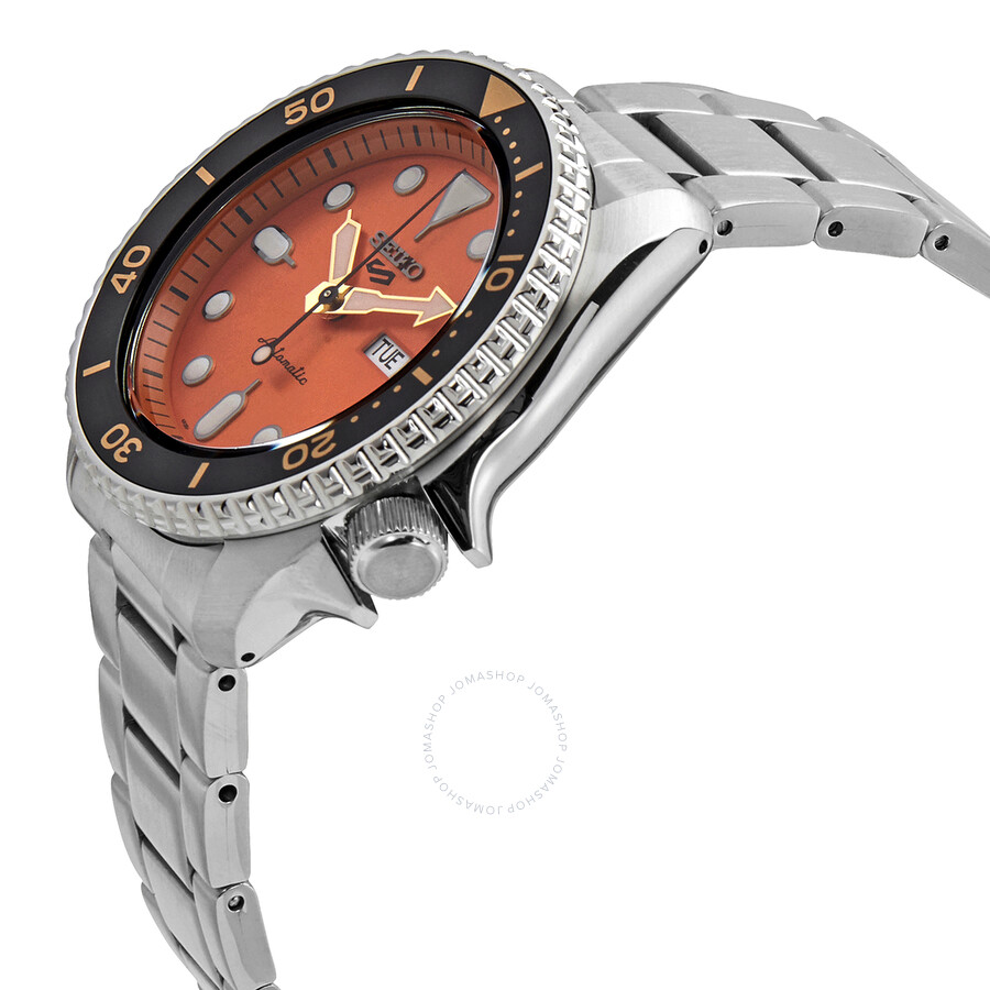 Seiko 5 Sports Automatic Orange Dial Men's Watch
