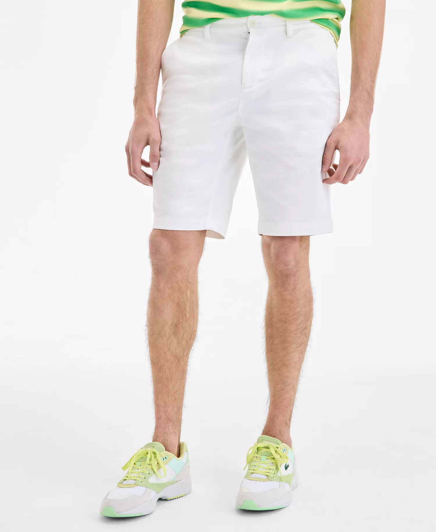 Men's Slim-Fit Bermuda Shorts - 70V Flour - XXS