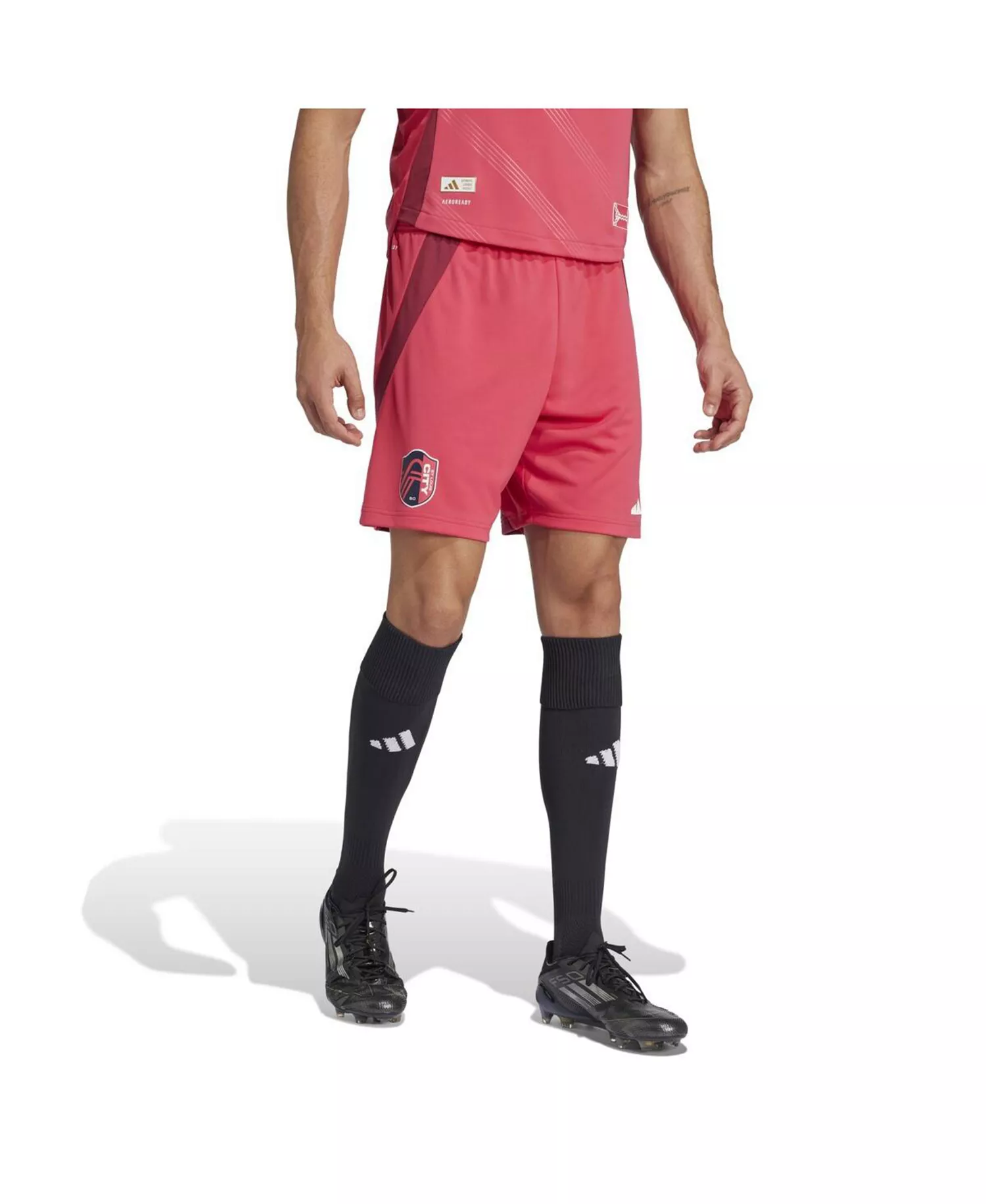 Men's Red St. Louis City SC Home 2025 Forever CITY Red Authentic Shorts - Red - 2XL
